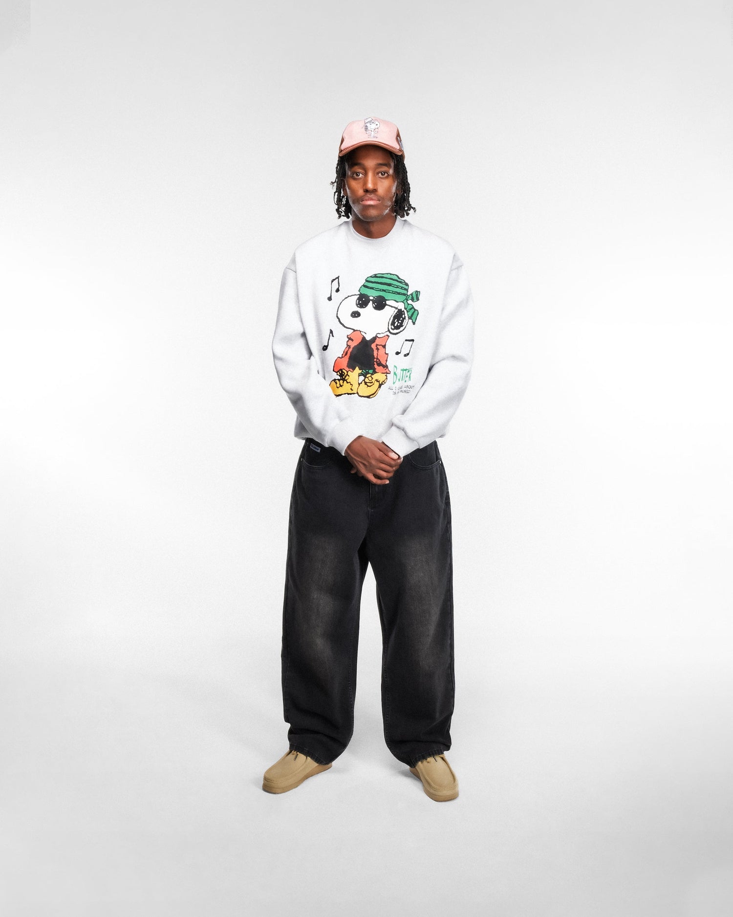 Music Crewneck, Ash