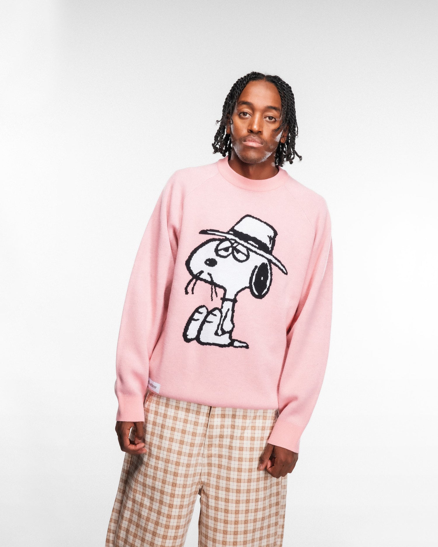 Spike Knit Sweater, Light Pink