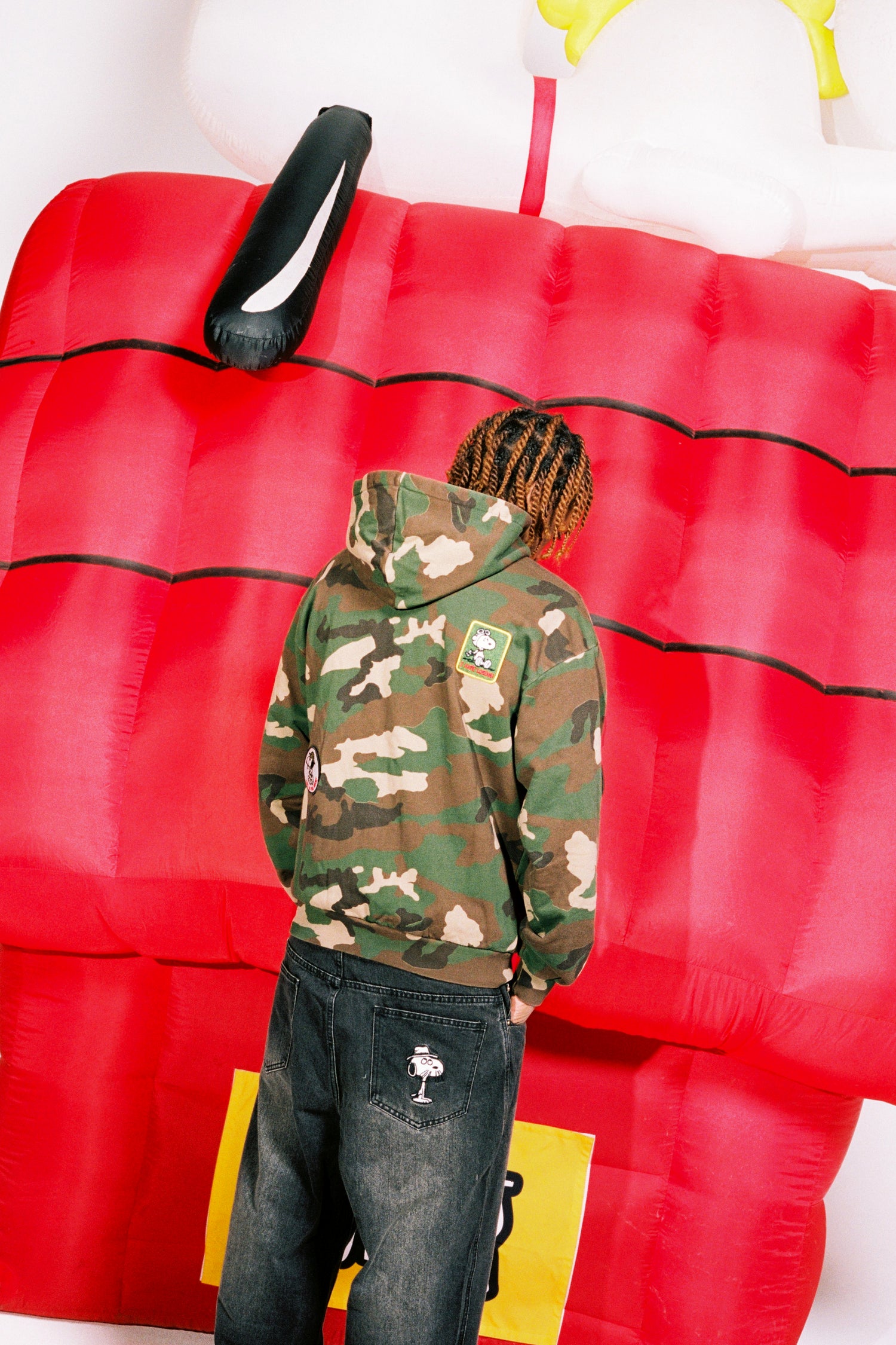 Patches Zip-Thru Hood, Washed Camo