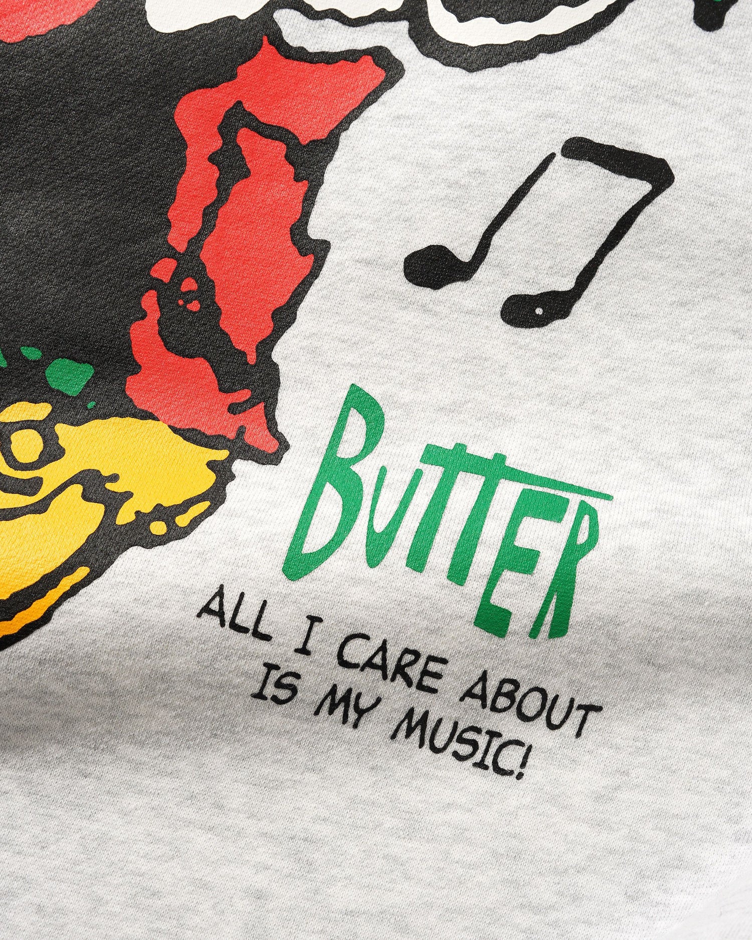 Music Crewneck, Ash