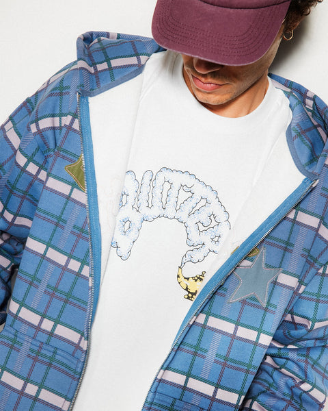【BUTTER GOODS】 Edge Applique Zip-Thru Hood, Plaid Q125_ECOM_02_0013_Q125_ECOM_03