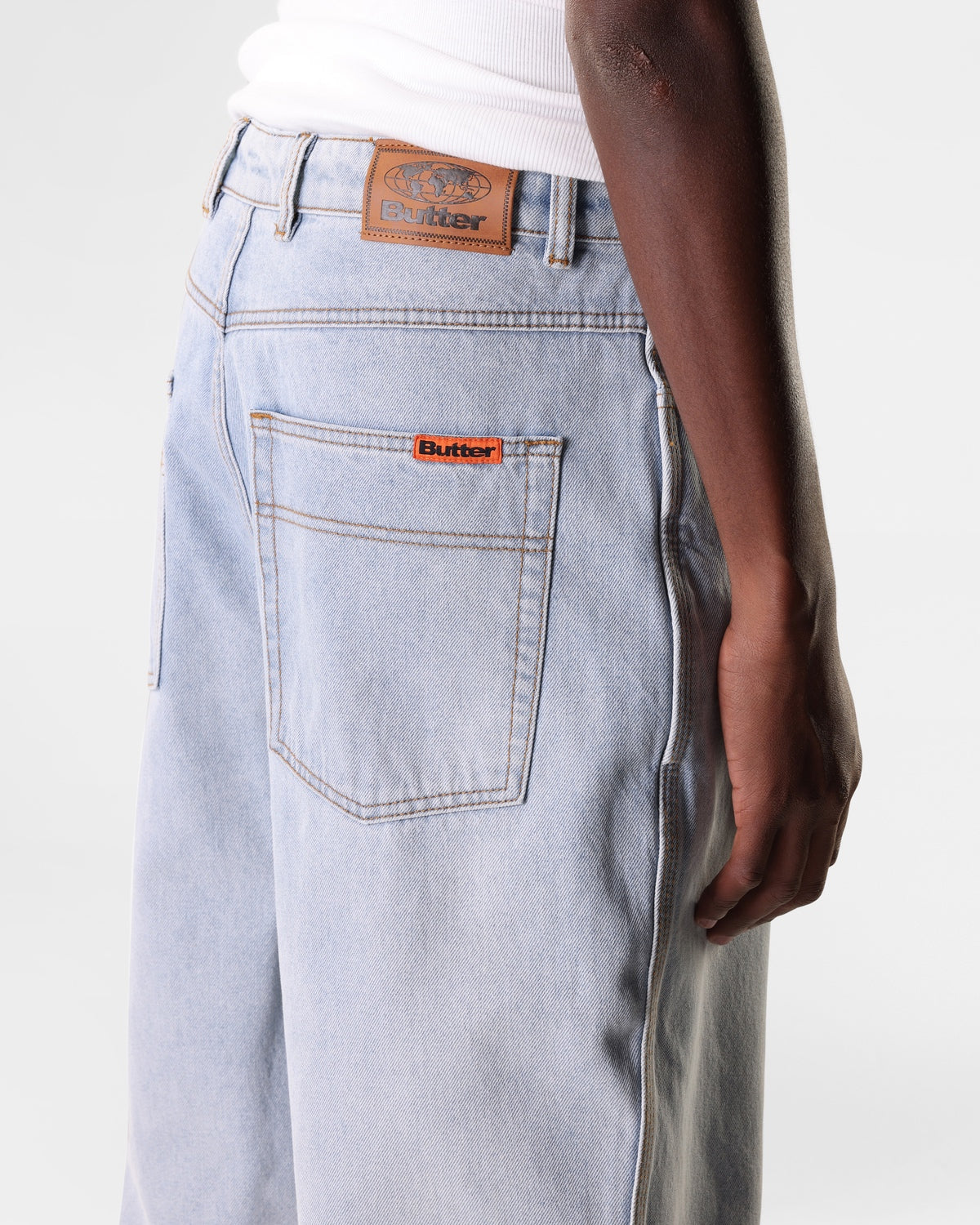 Baggy Denim Jeans, Light Blue