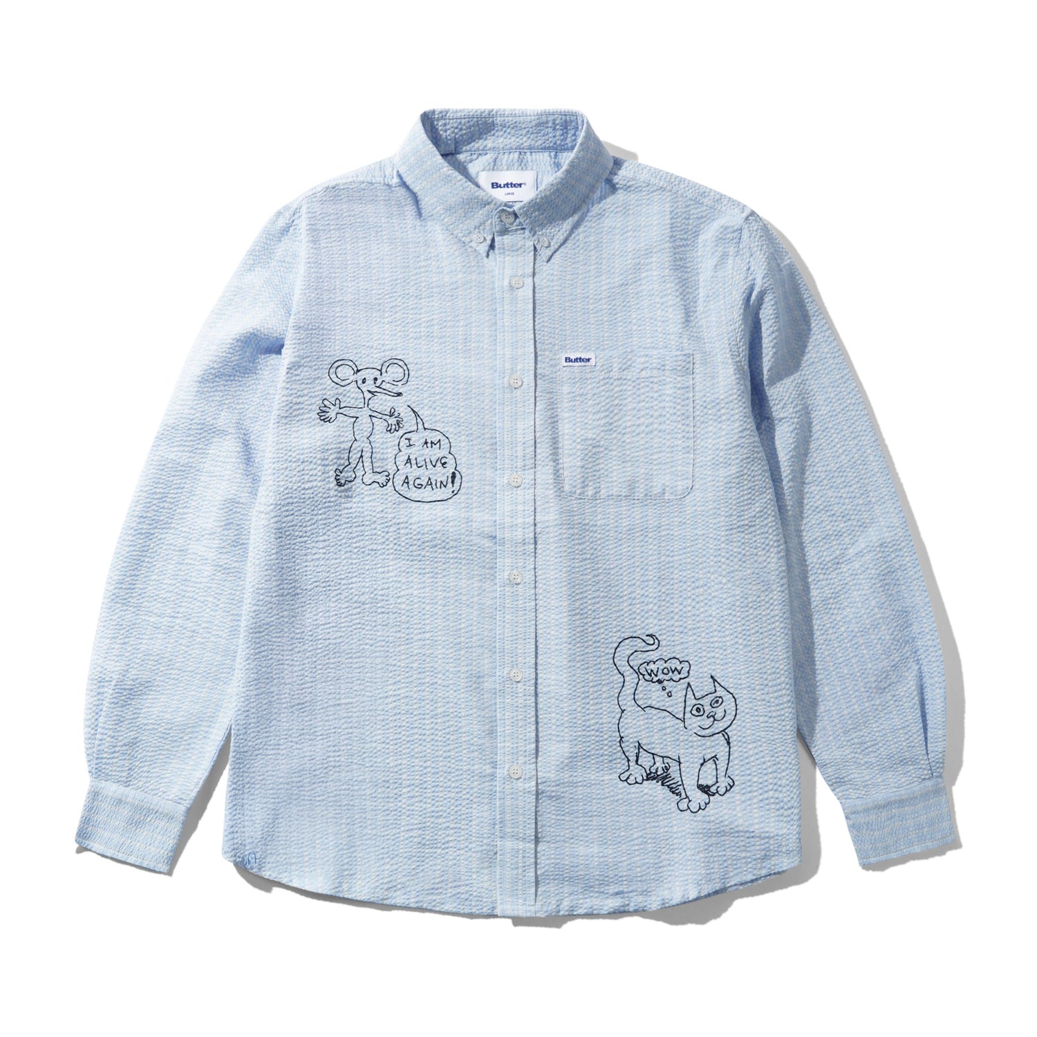 Alive Again Shirt, Light Blue