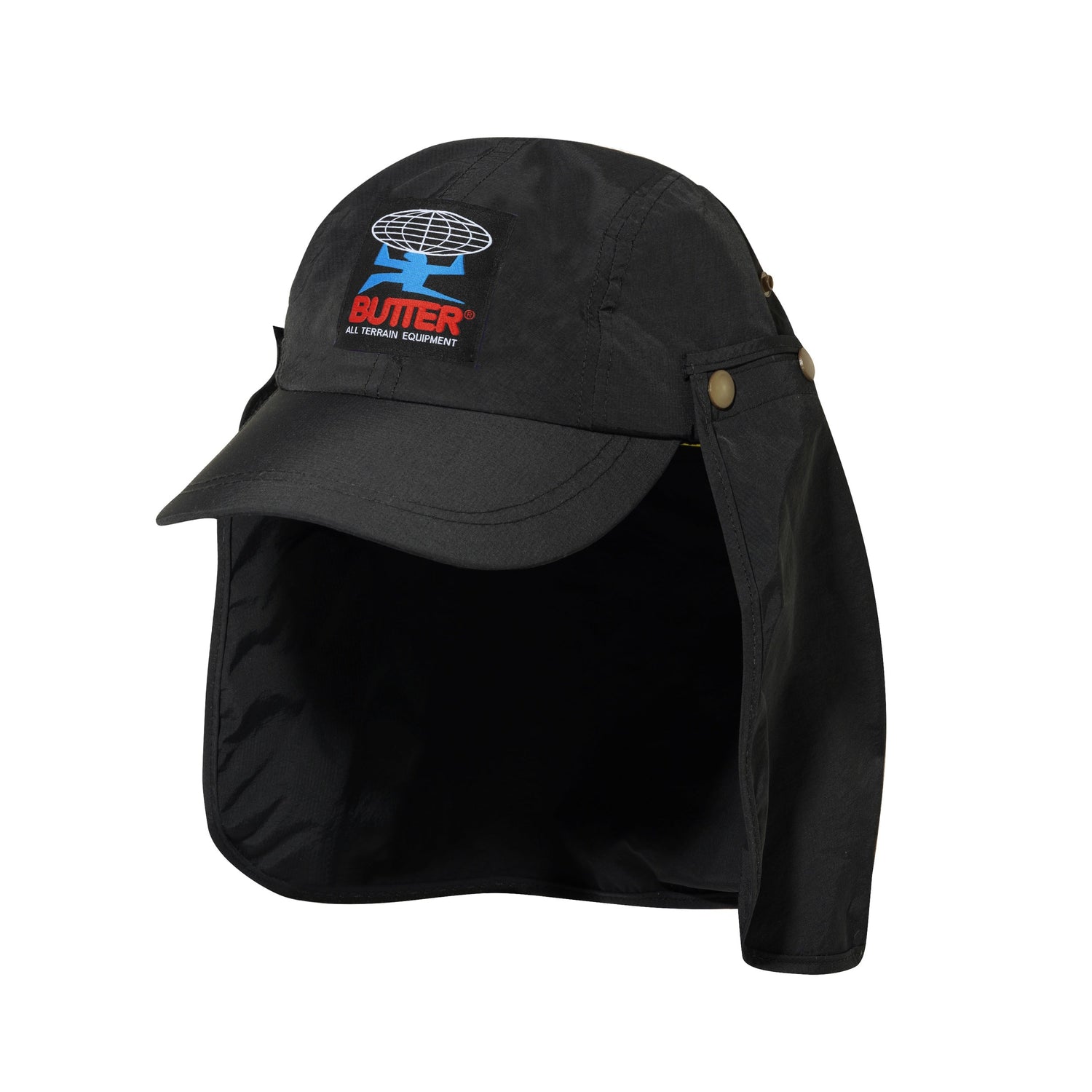 All Terrain 4 Panel Flap Cap, Black