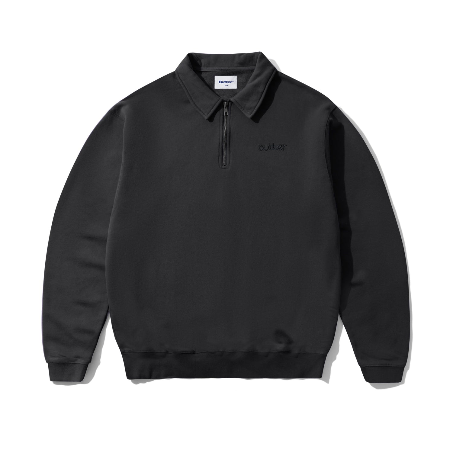 Alpine 1/4 Zip Sweater, Washed Black