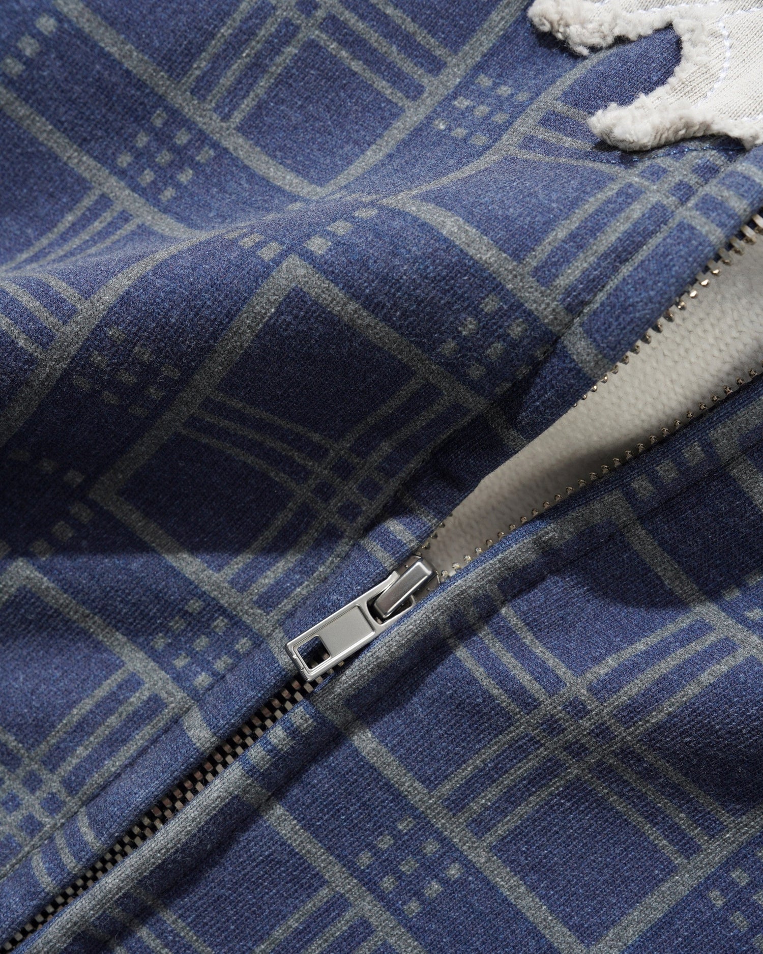 Amplify Zip-Thru Hood, Washed Navy Plaid