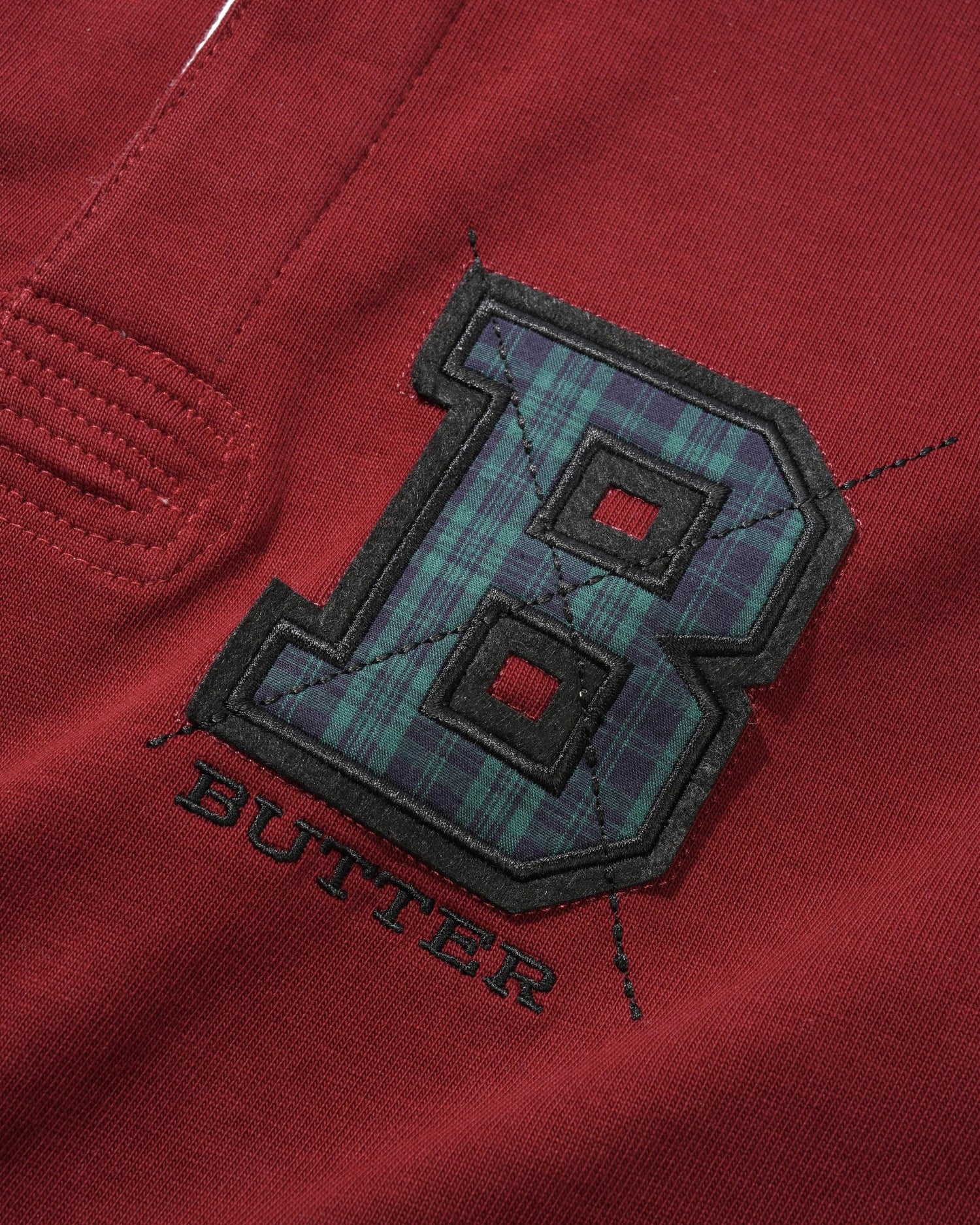 Applique Rugby Polo, Burgundy