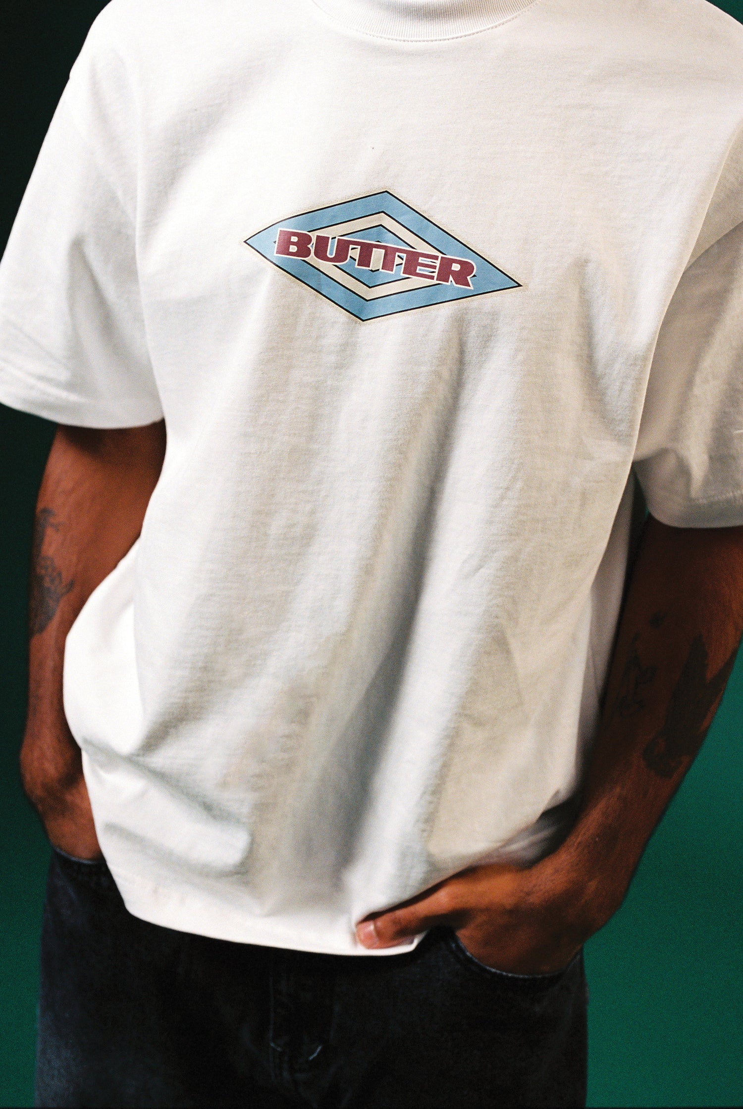 Diamond Logo Tee, White