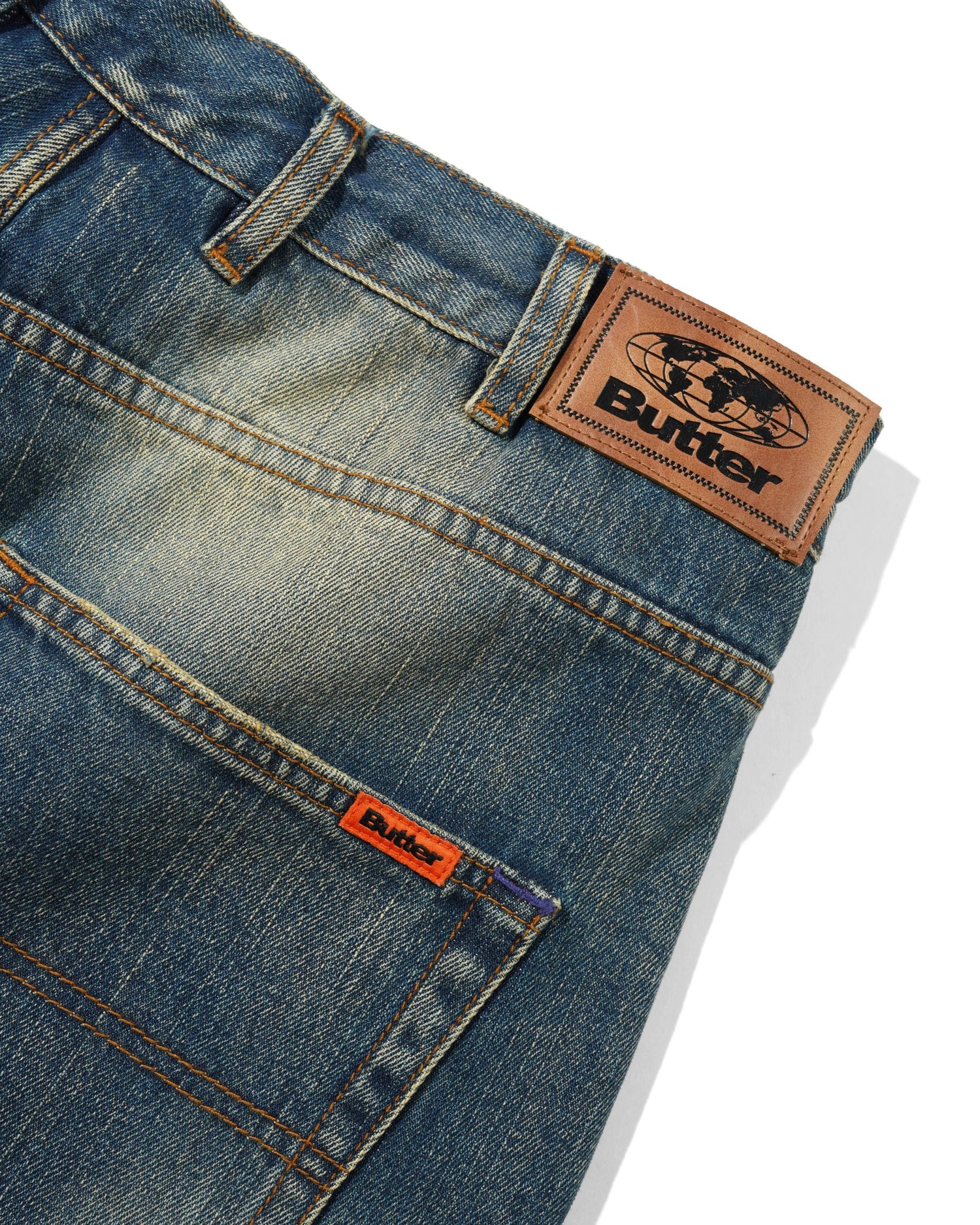 Baggy Denim Jeans, Distressed Selvedge