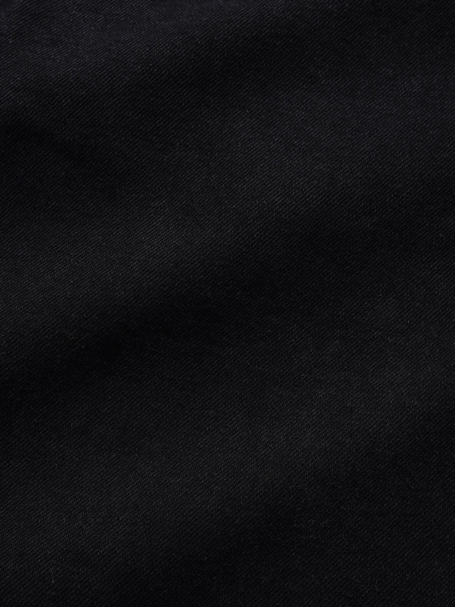 Baggy Denim Shorts, Flat Black