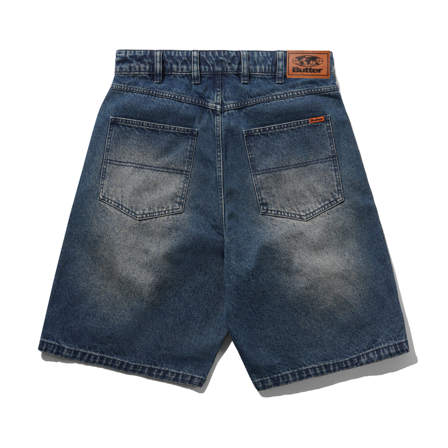 Baggy Denim Shorts, Vintage Indigo Wash