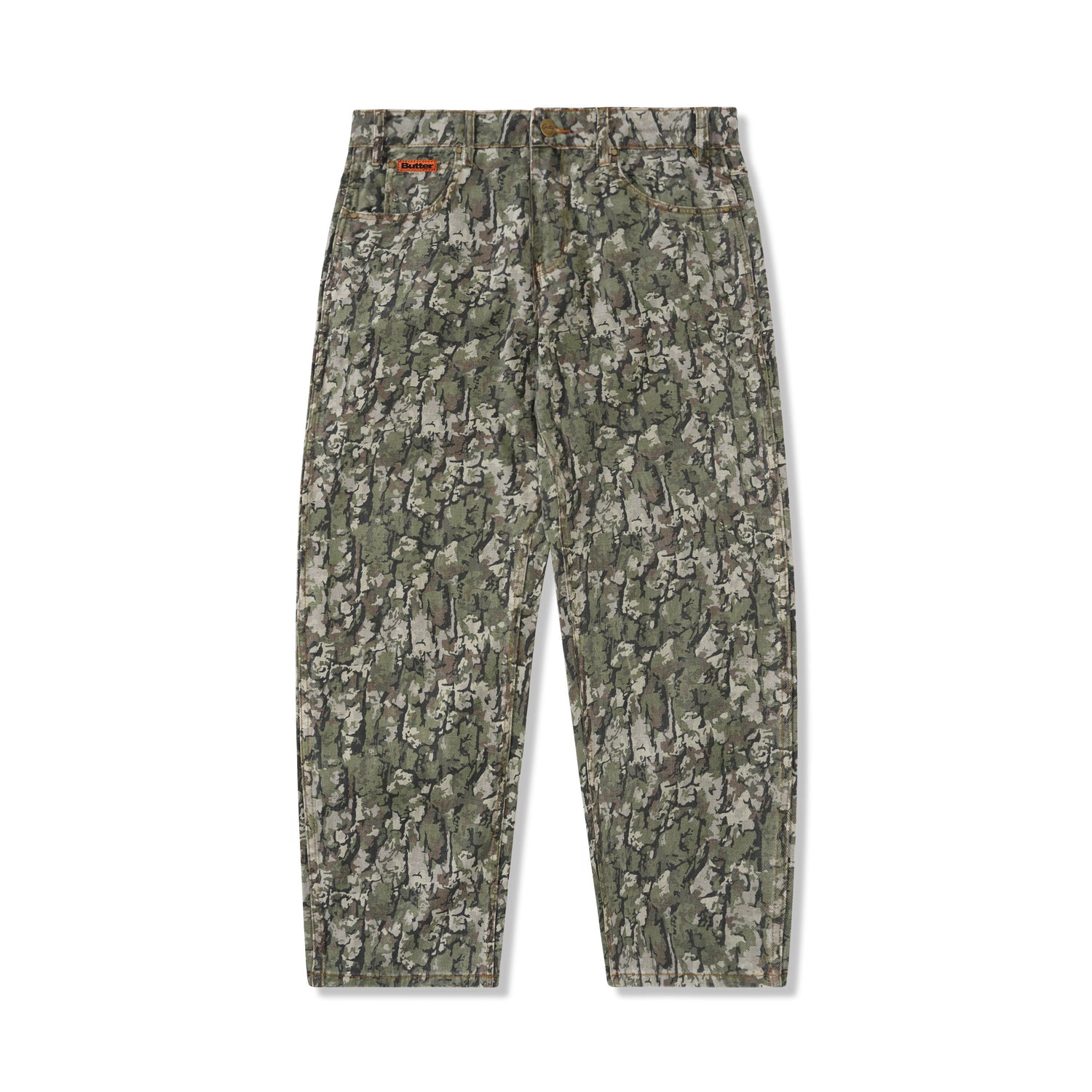 Bark Camo Denim Jeans, Army