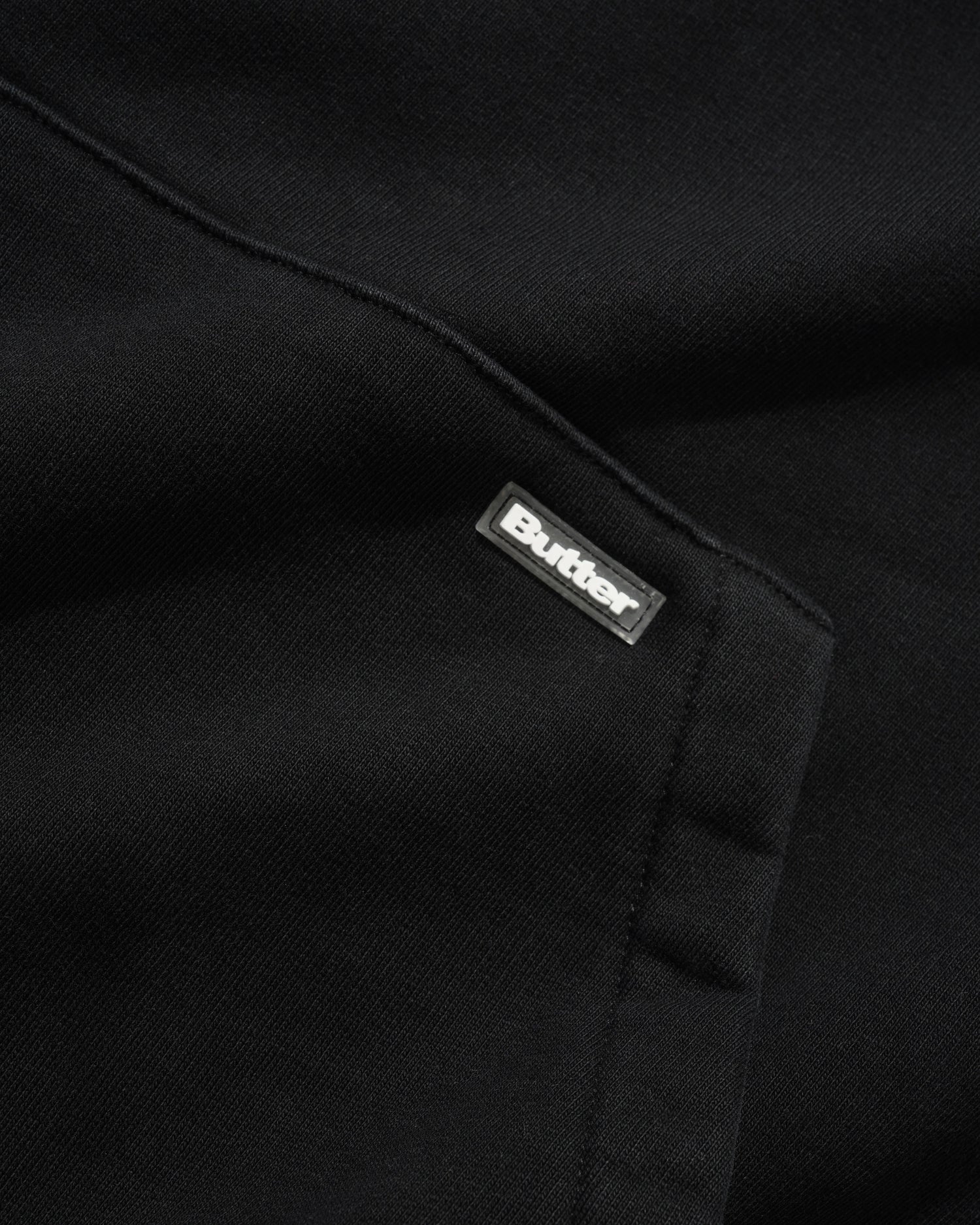 Basic Pullover Hood, Washed Black