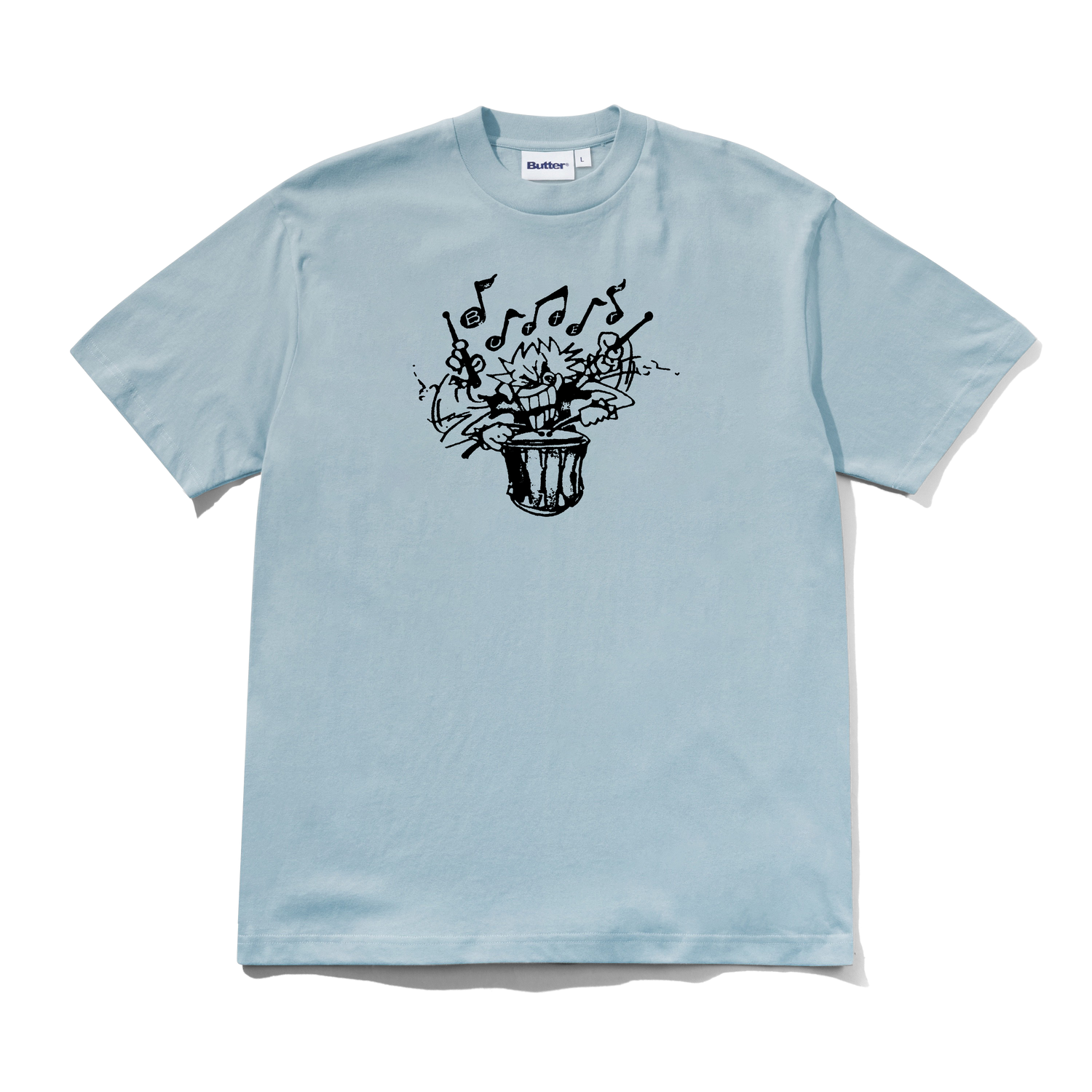 Blaring Tee, Grey Blue