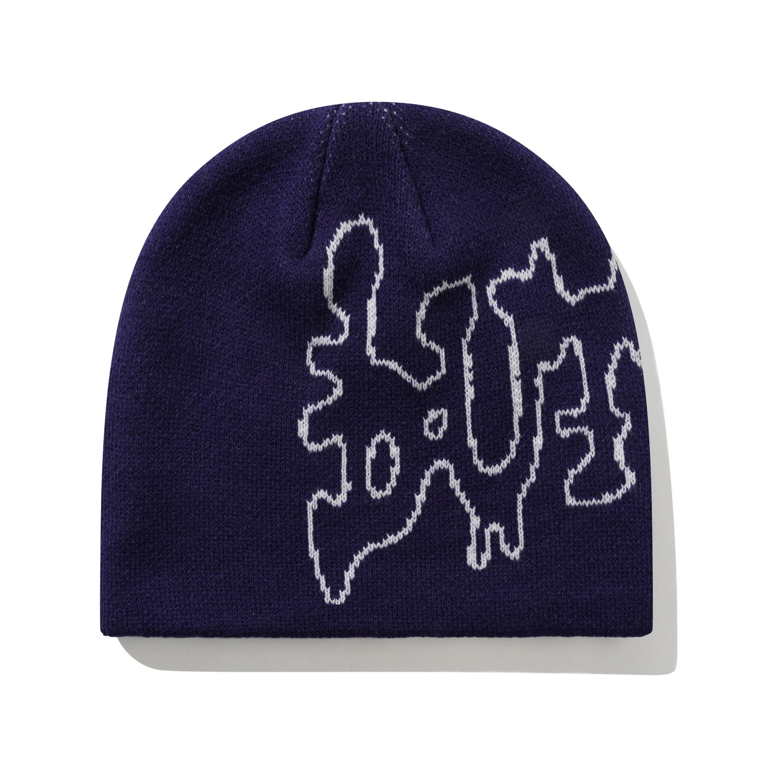 Blotch Skully Beanie, Navy