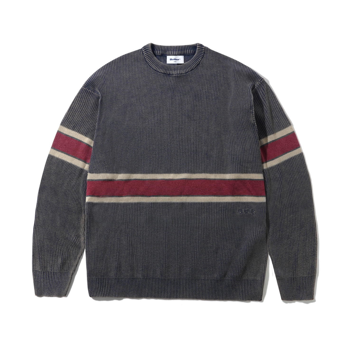 Break Knit Sweater, Washed Navy