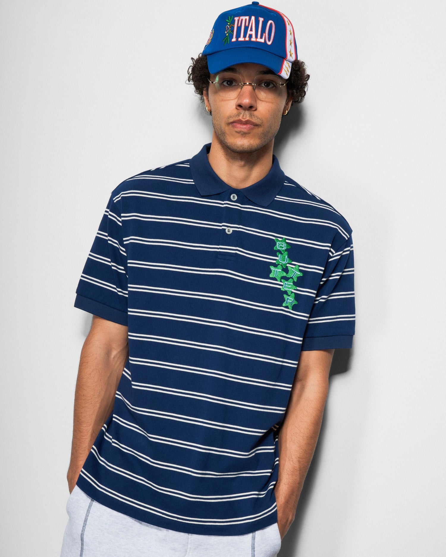 Stars Polo S/S Shirt, Navy