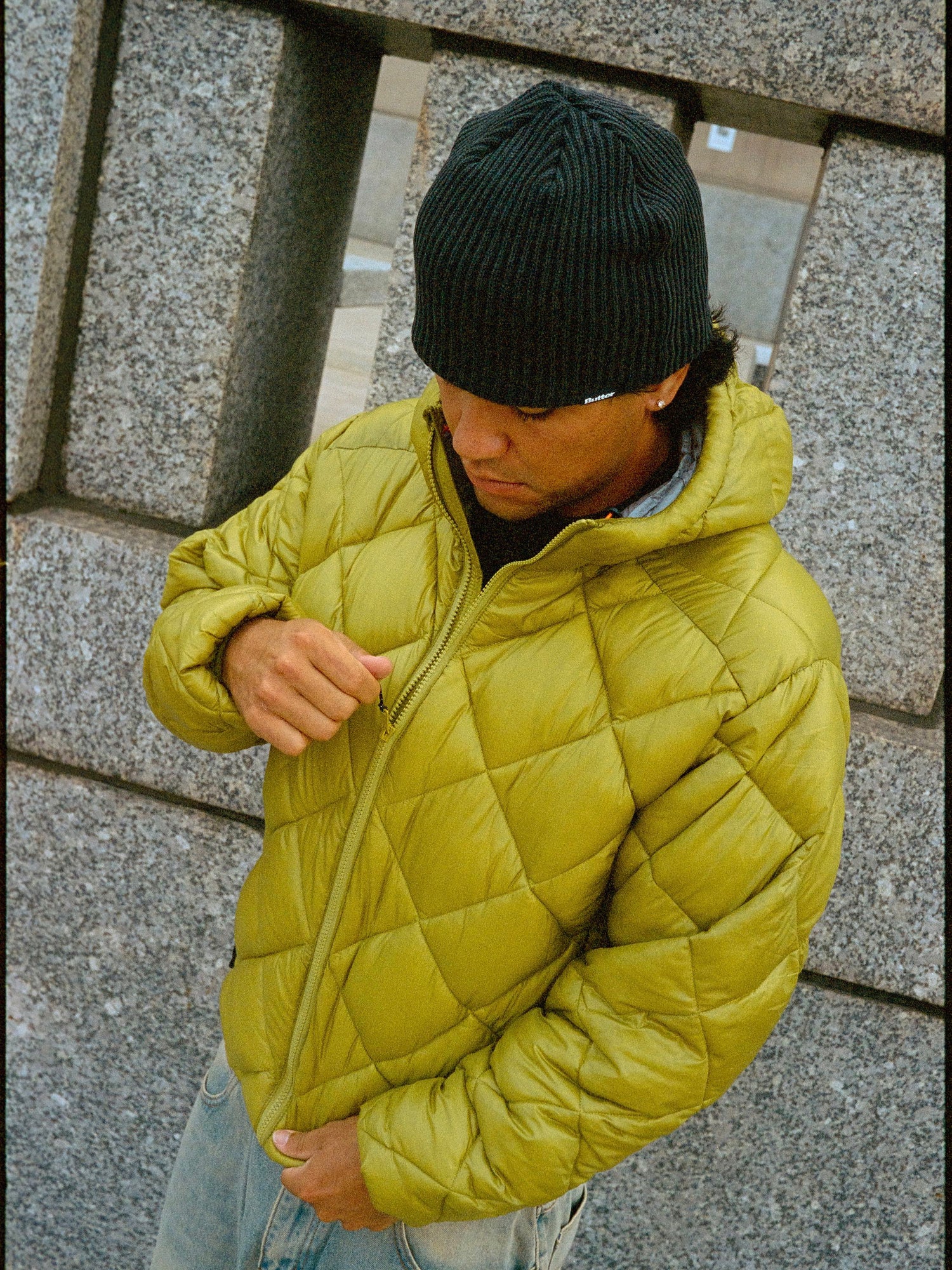 Diamond Quilt Puffer, Lime