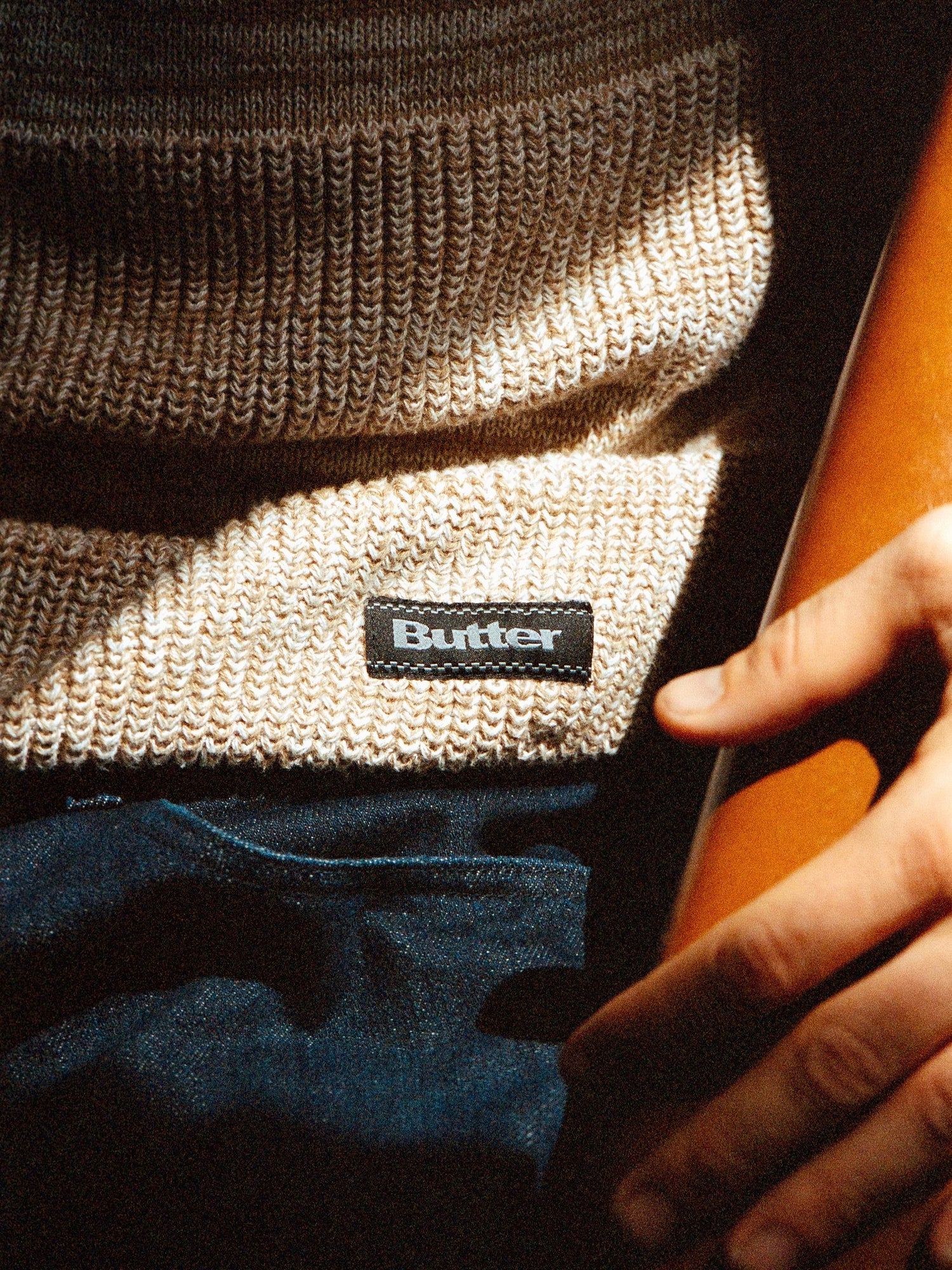 Stripe Knit Sweater, Oat Marle