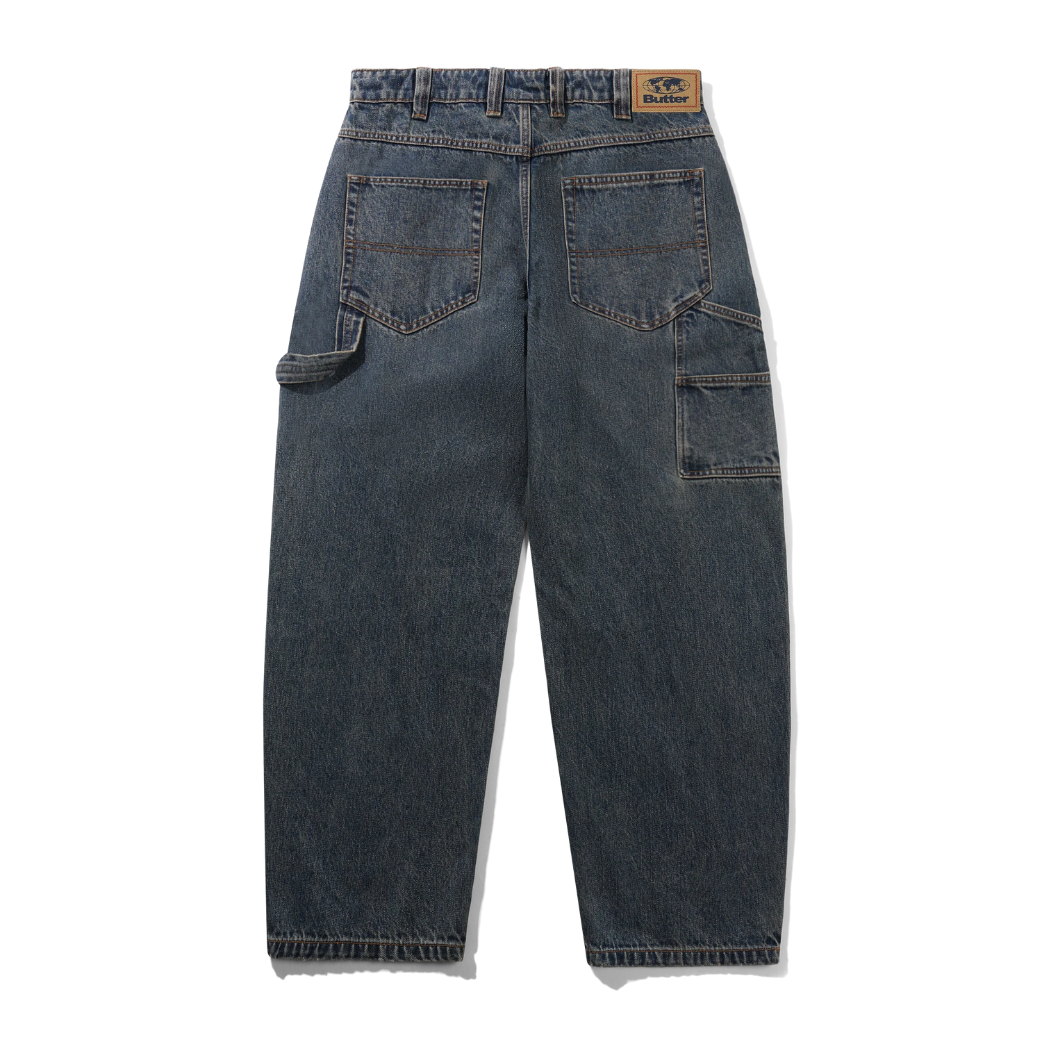 Carpenter Denim Jeans, Dirty Indigo Wash