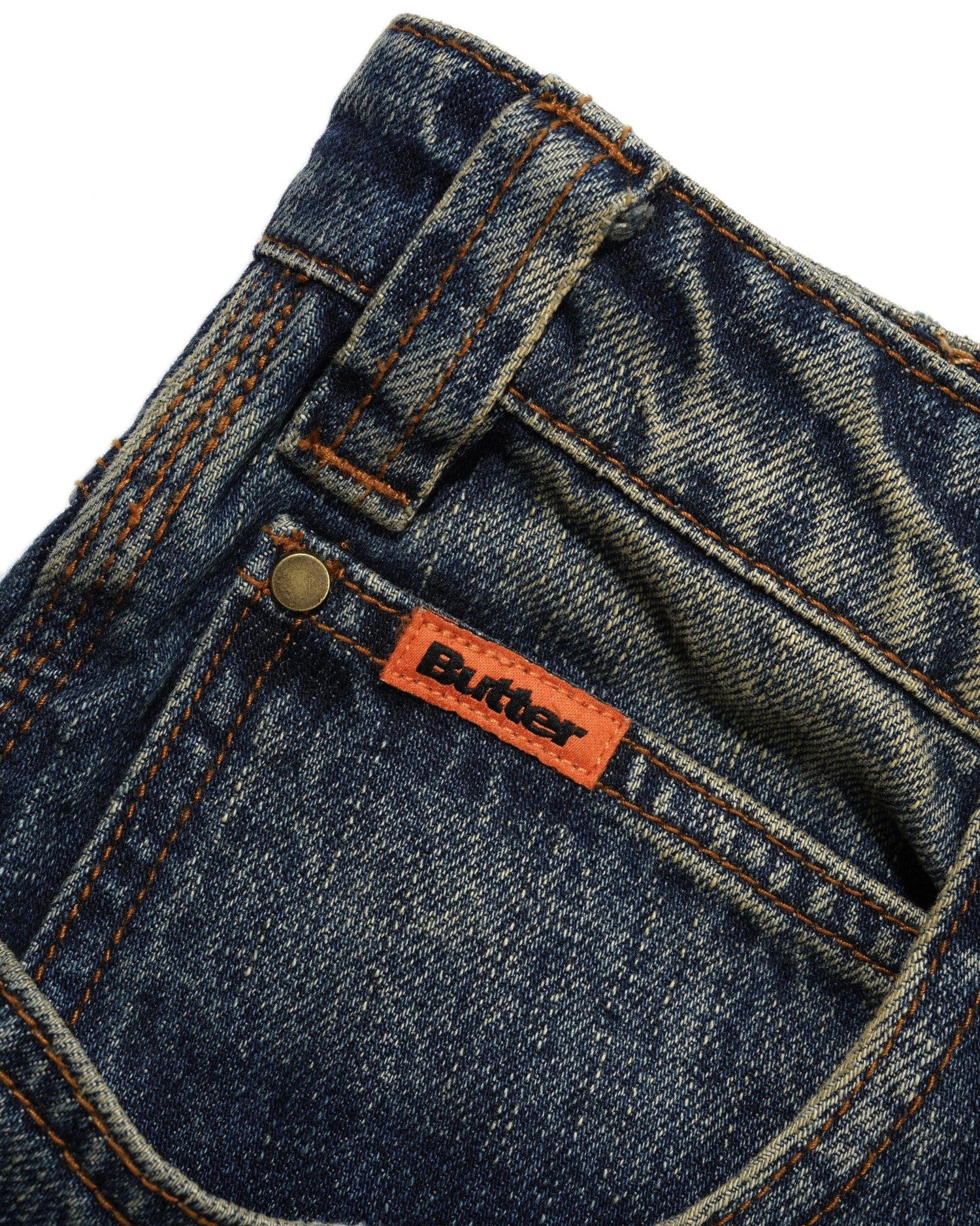 Carpenter Shorts, Dirty Indigo Wash