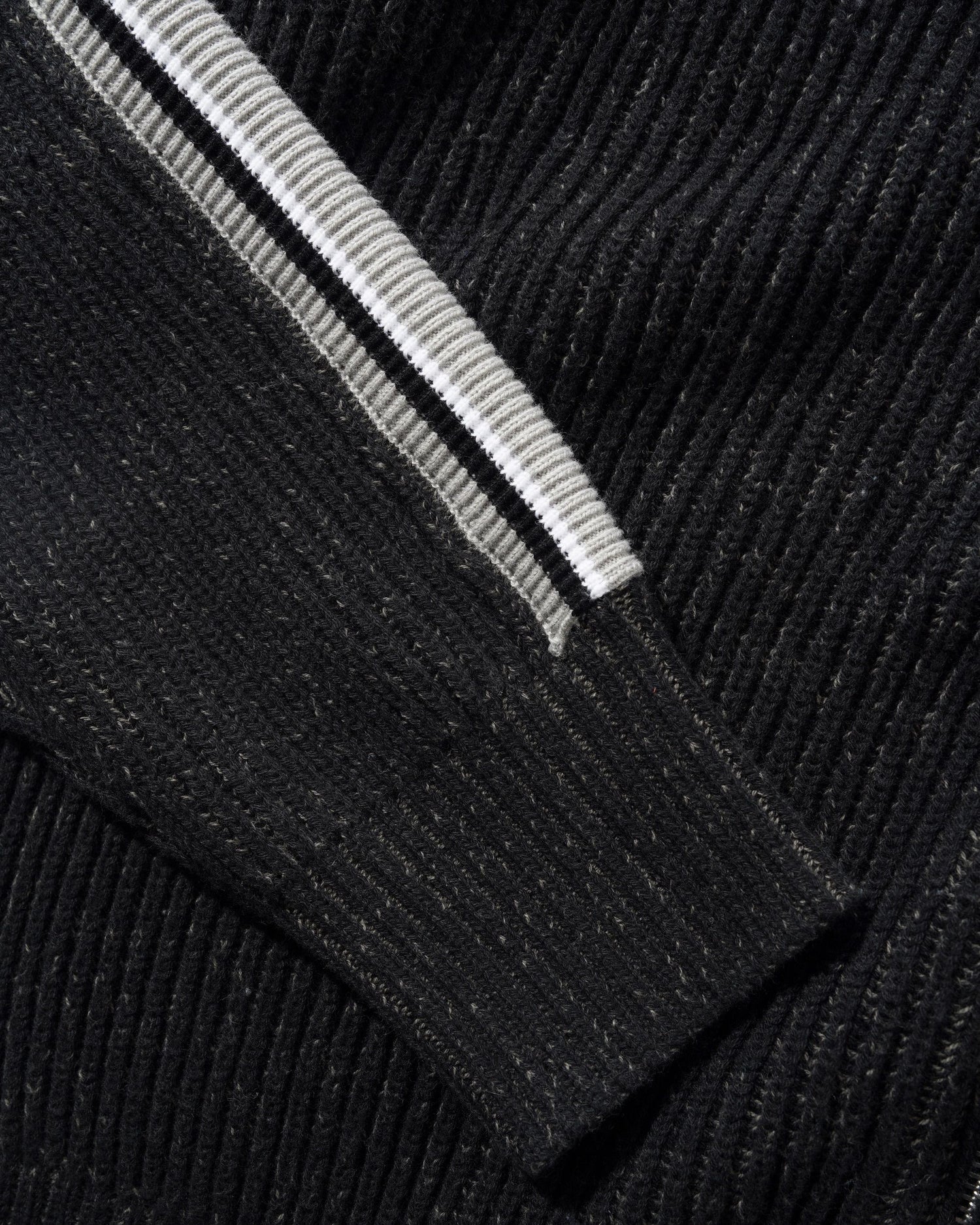 Club Zip-Thru Knit, Black