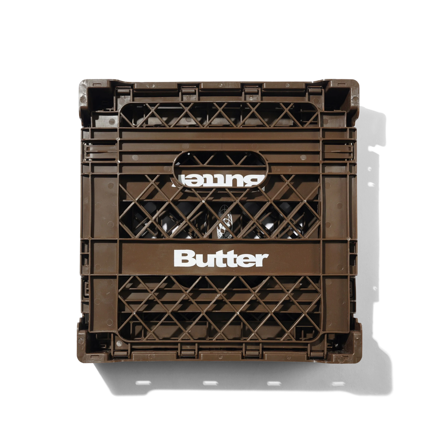 Collapsable Record Crate, Brown