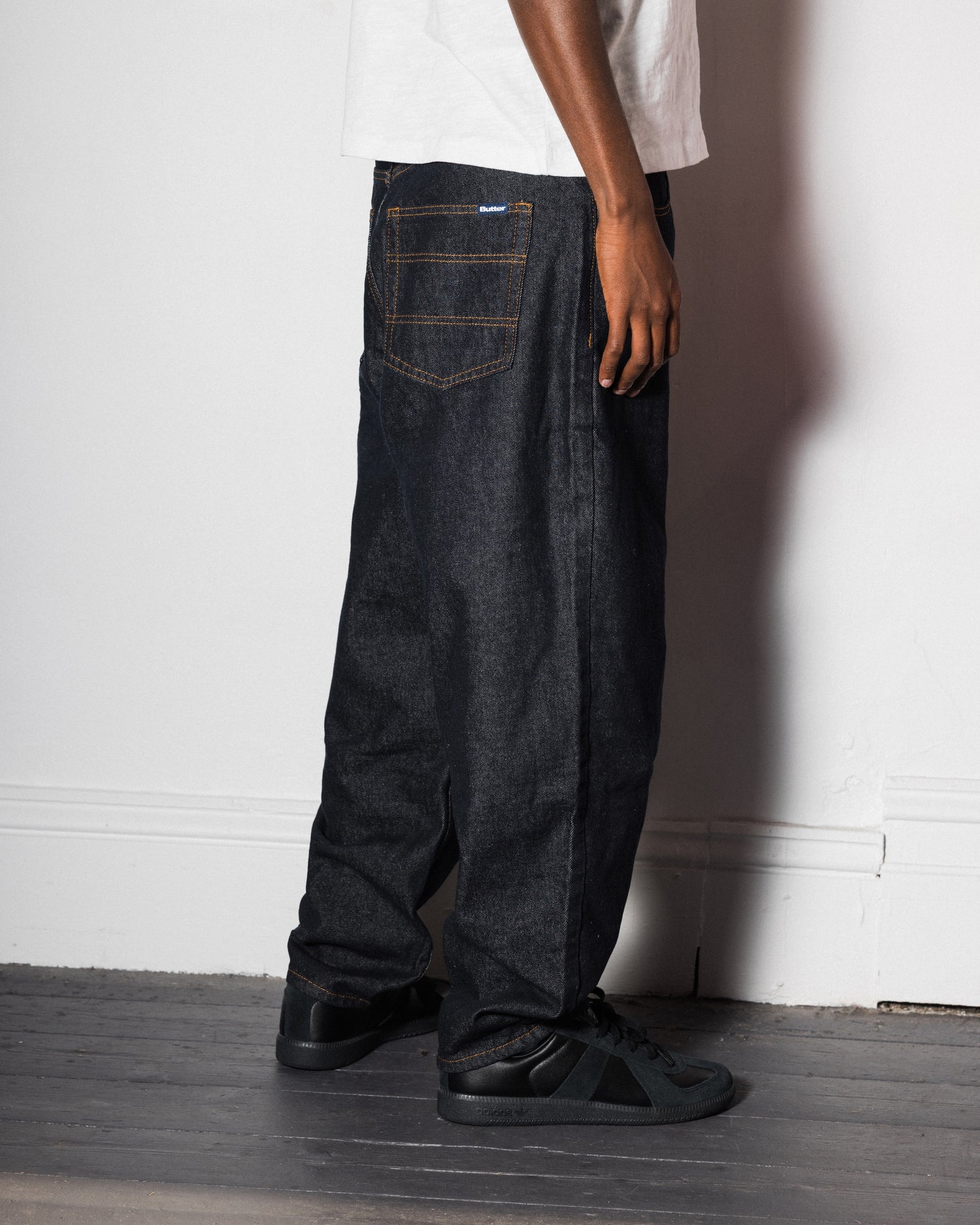 Santosuosso Denim Jeans, Flat Black