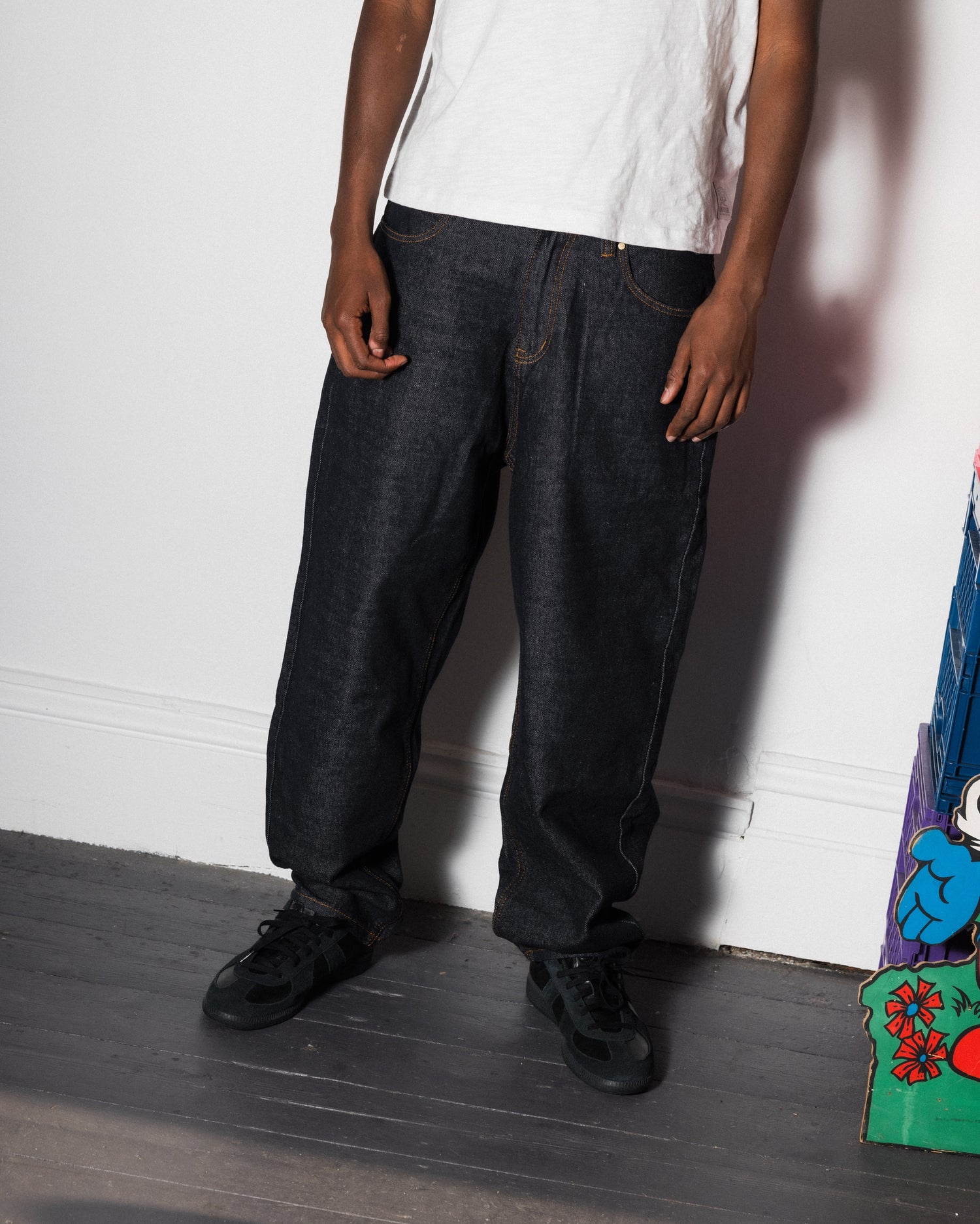 Santosuosso Denim Jeans, Grey Wash