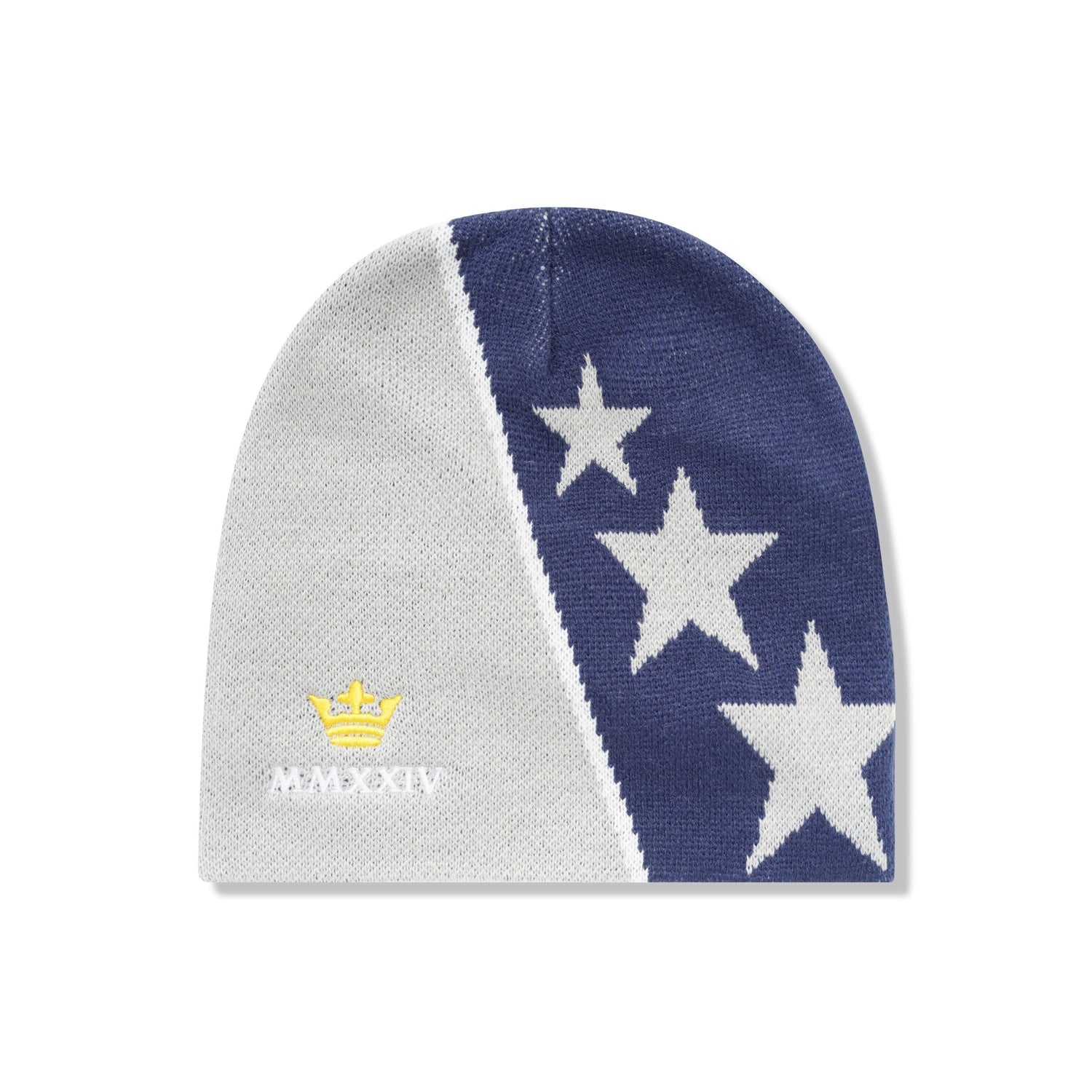 Crown Skull Beanie, Grey