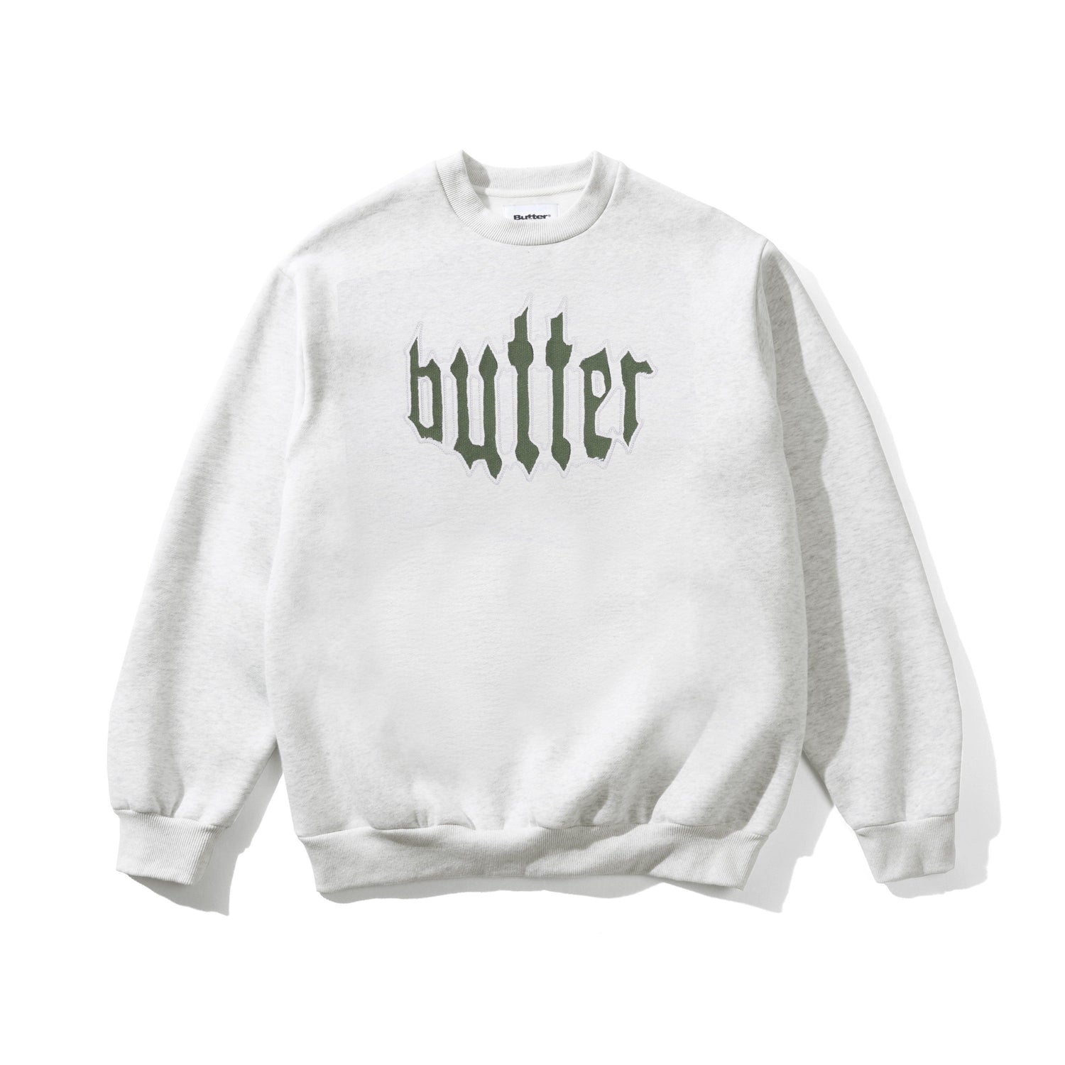 Cut Out Applique Crewneck, Ash