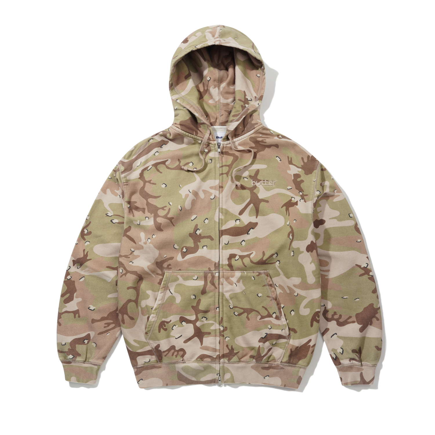Alpine Zip-Thru Hood, Desert Camo
