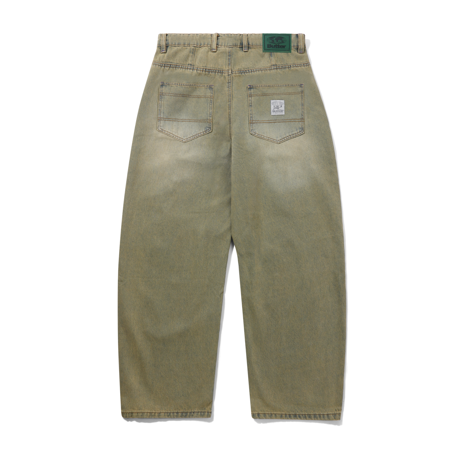 Wide Cut Denim Jeans, Sunfade Blue