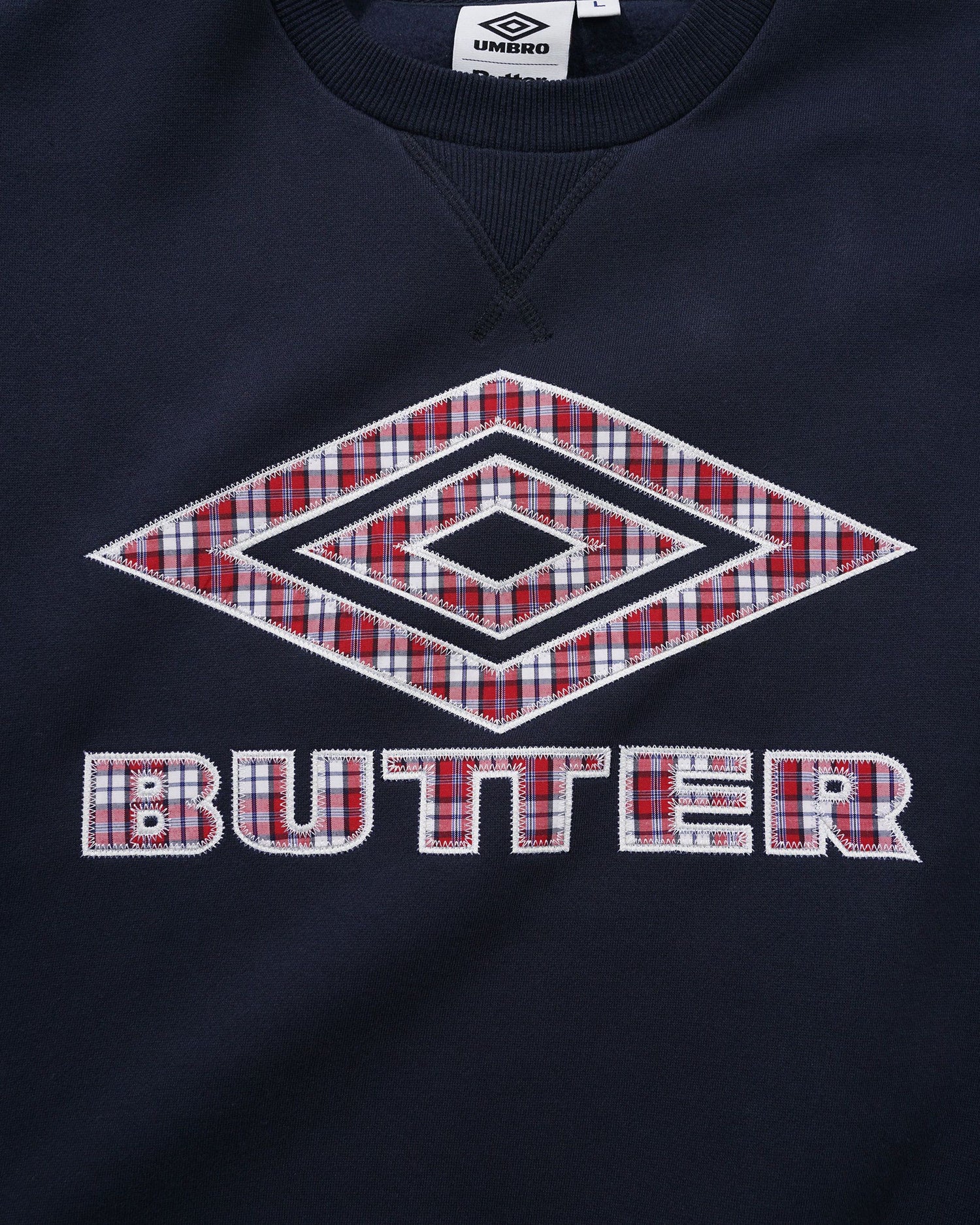 Diamond Applique Crewneck, Navy
