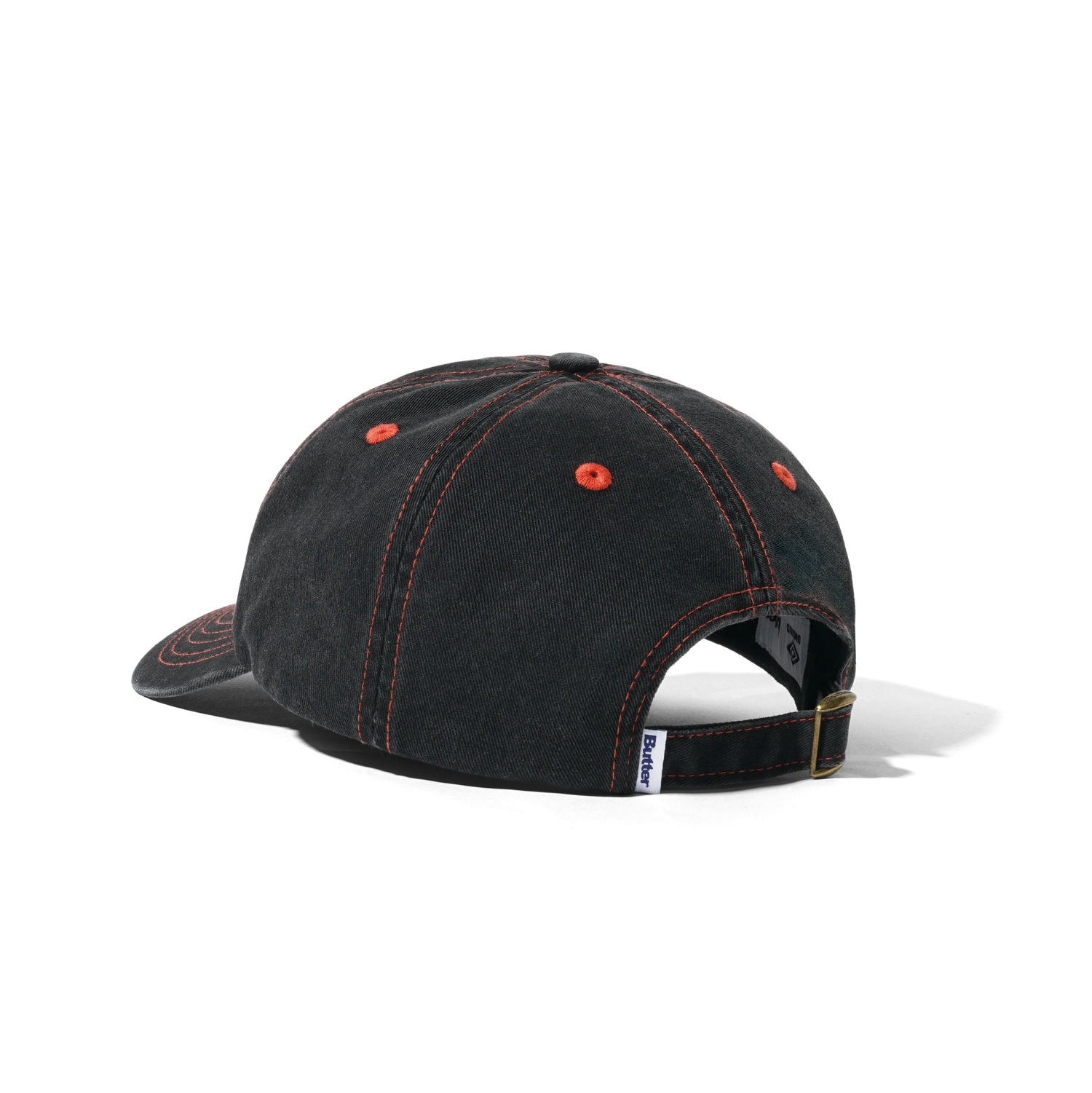 Diamond Logo 6 Panel Cap, Washed Black