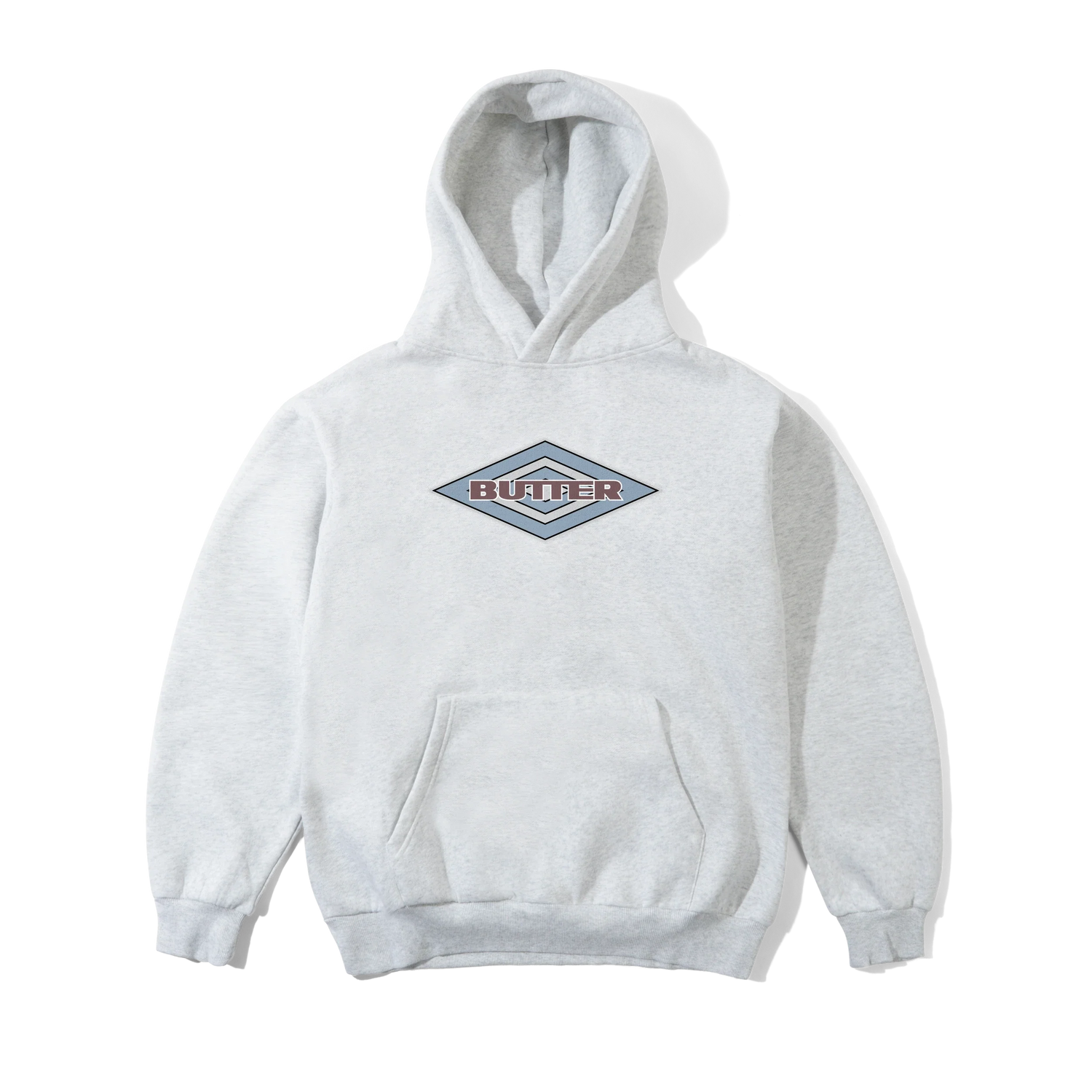 Diamond Logo Pullover Hood, Ash