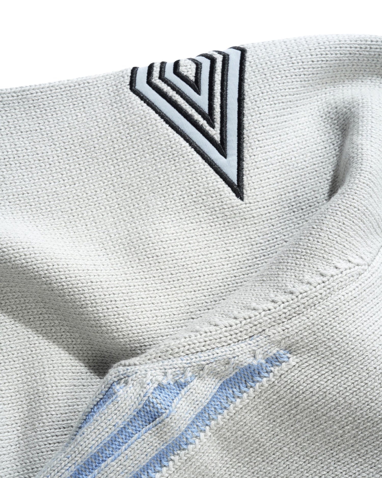 Diamond Zip-Thru Knit, Grey