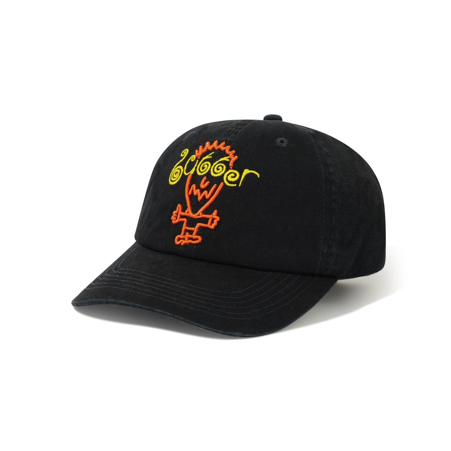 Dizzy 6 Panel Cap, Black