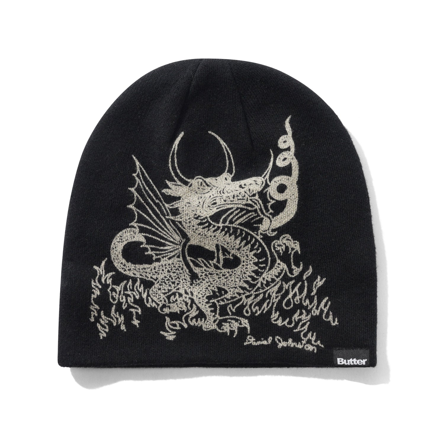 Dragon Skully Beanie, Black