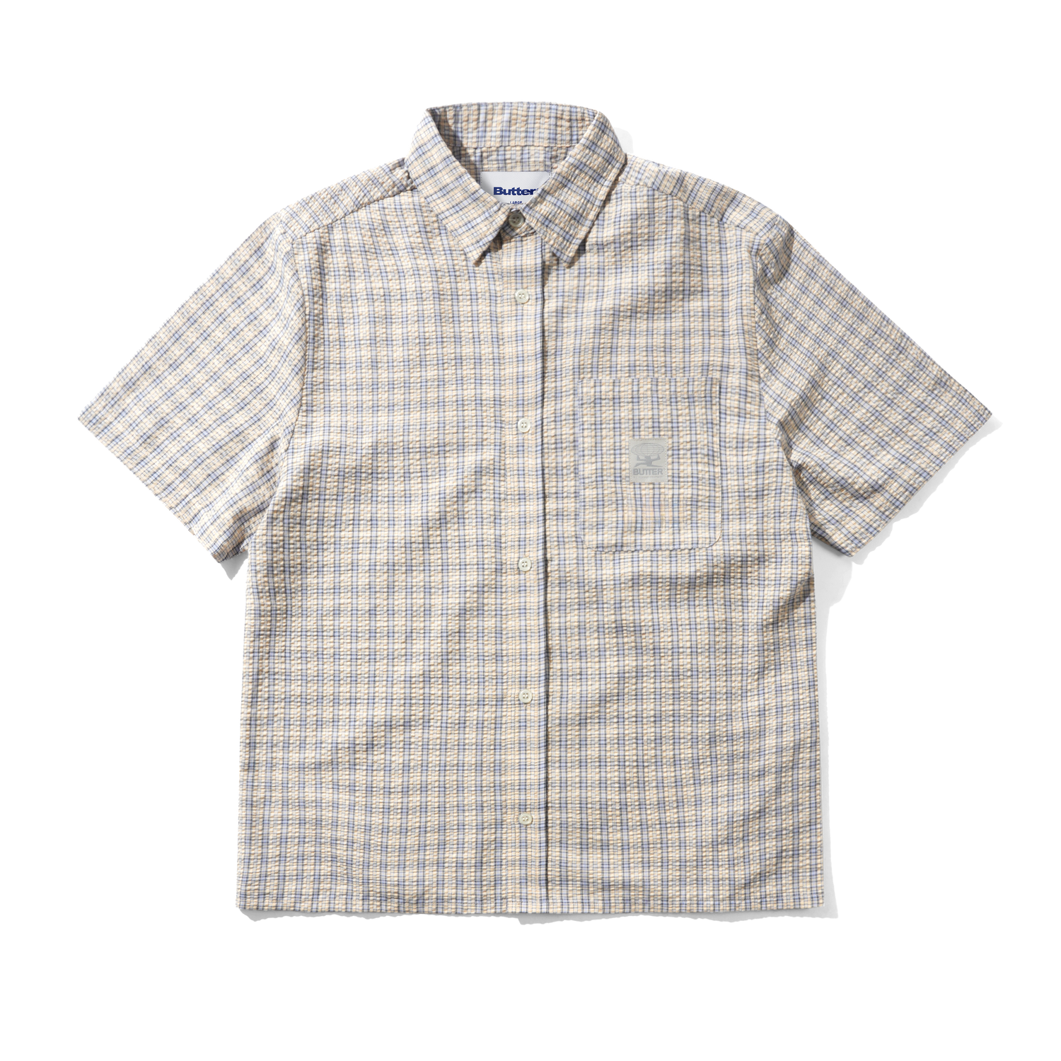 Equipment S/S Shirt, Blue / Yellow