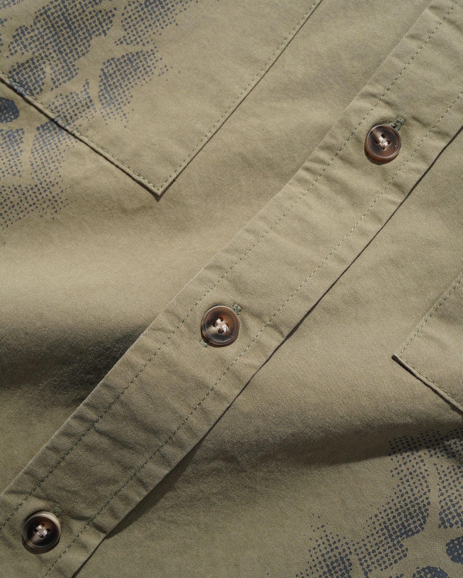 Fade Button Up Shirt, Washed Fatigue