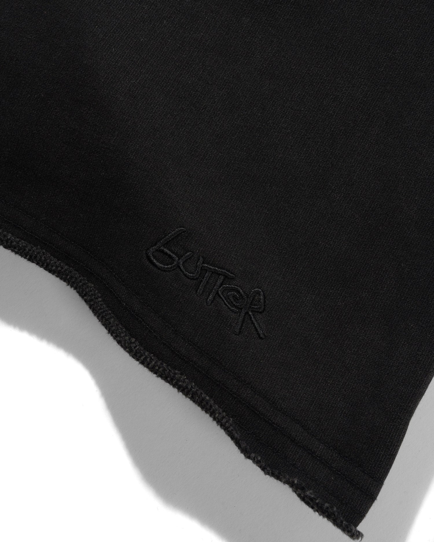 Fleece Shorts, Washed Black