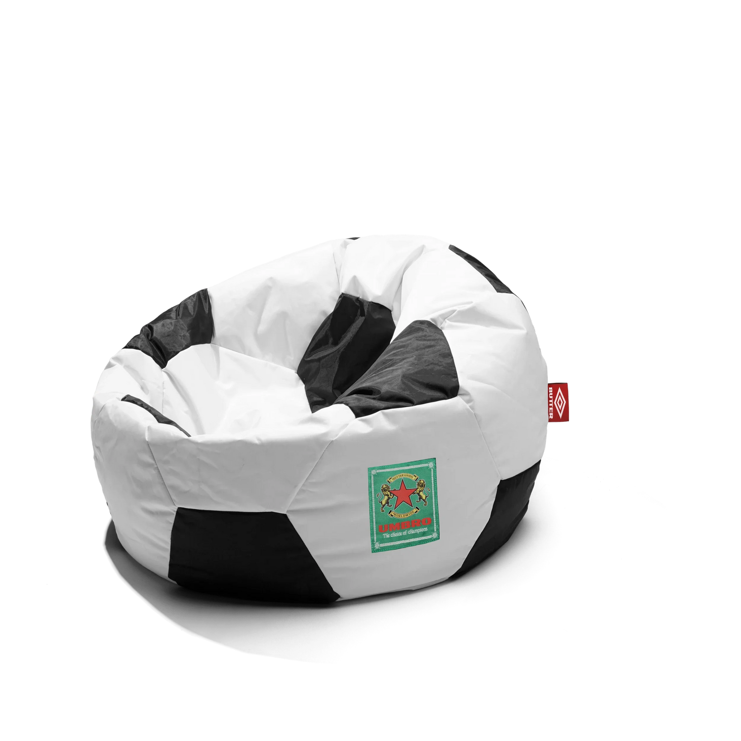 Football Beanbag, Black / White