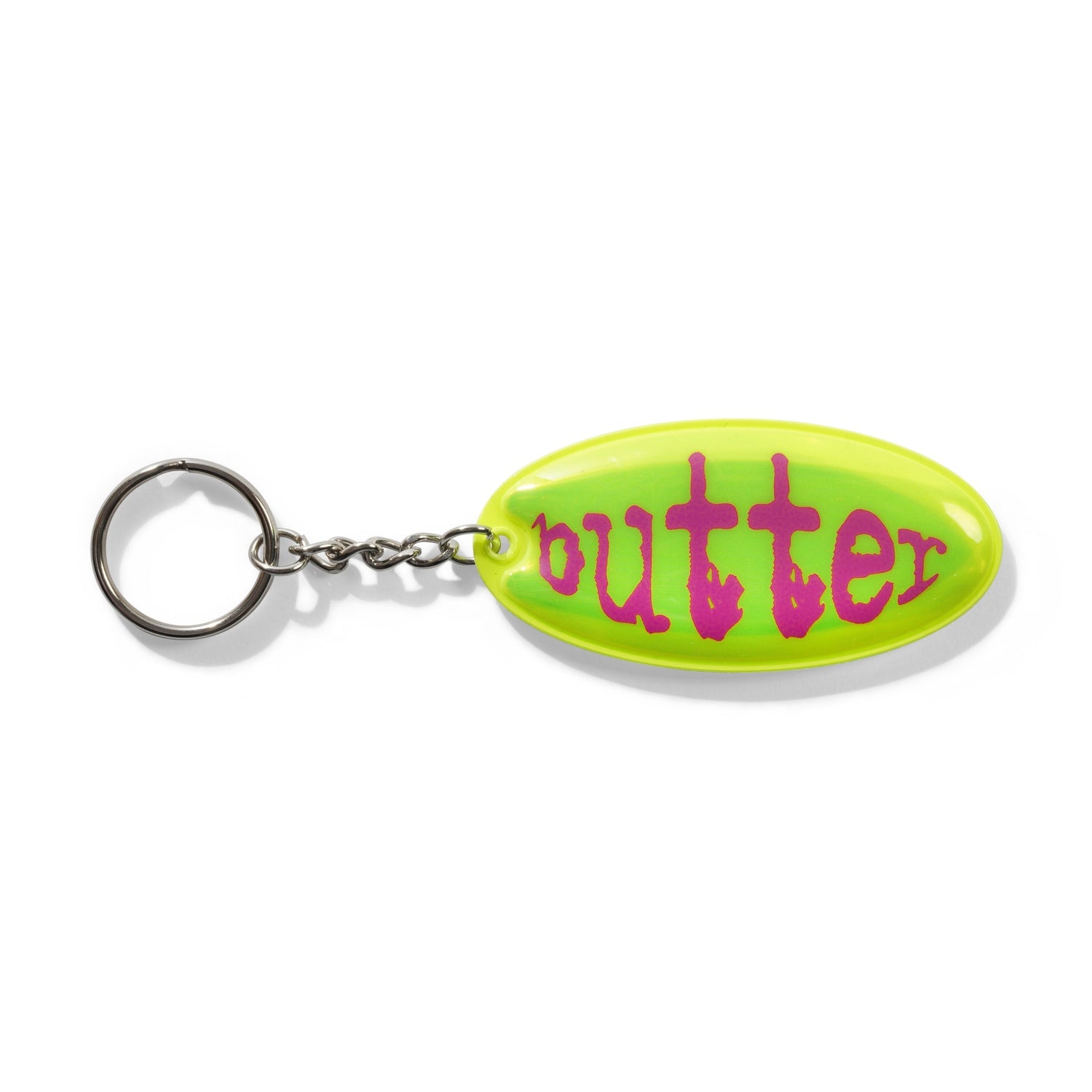 Frenzy Reflective Key Chain, Safety Yellow