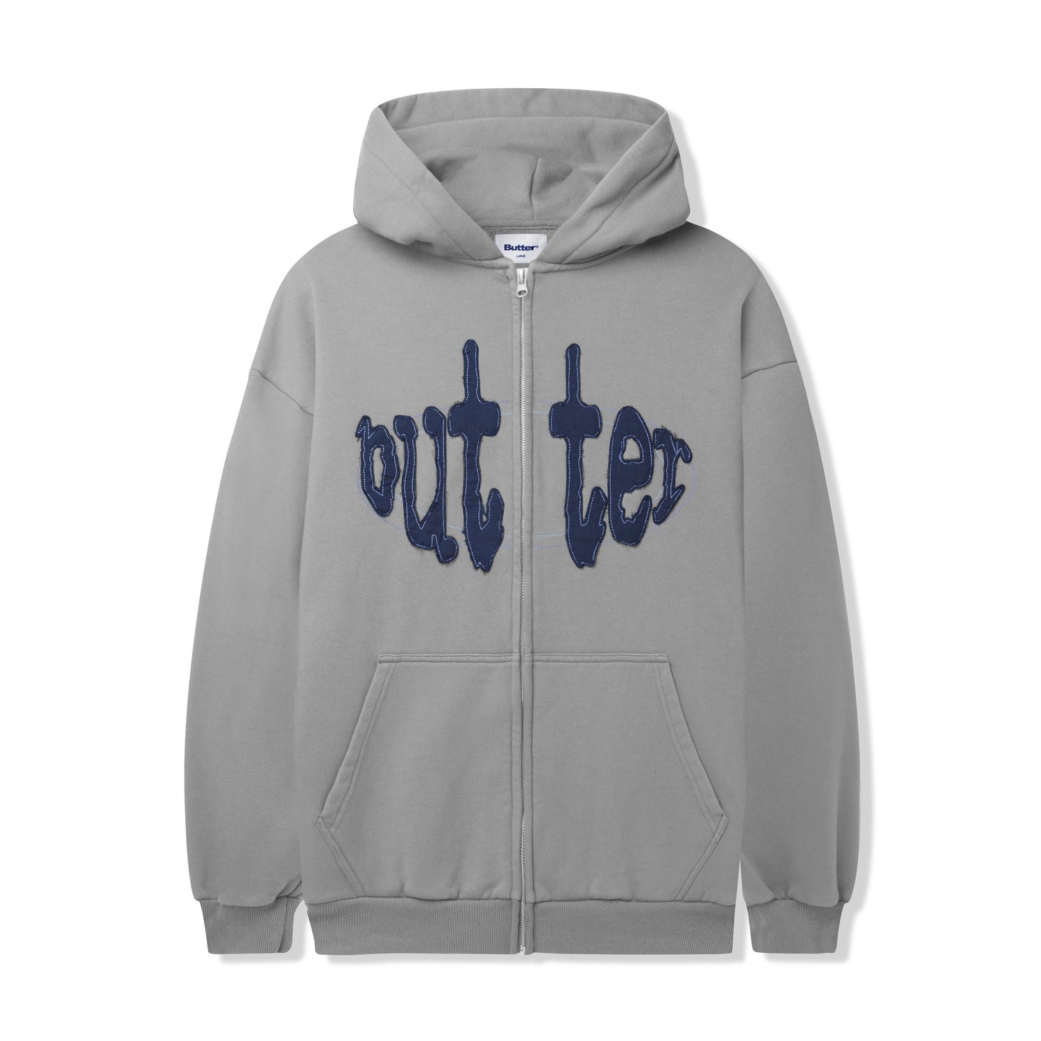 Frenzy Zip-Thru Hood, Grey