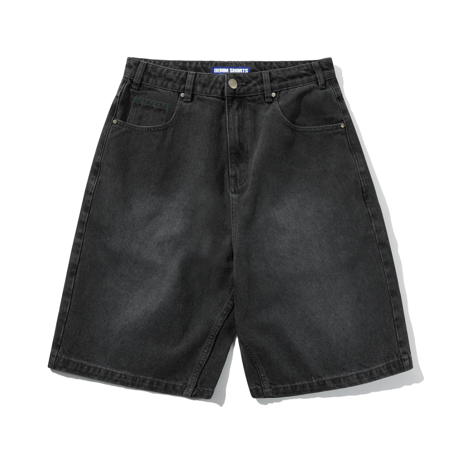 Garage Denim Shorts, Faded Black