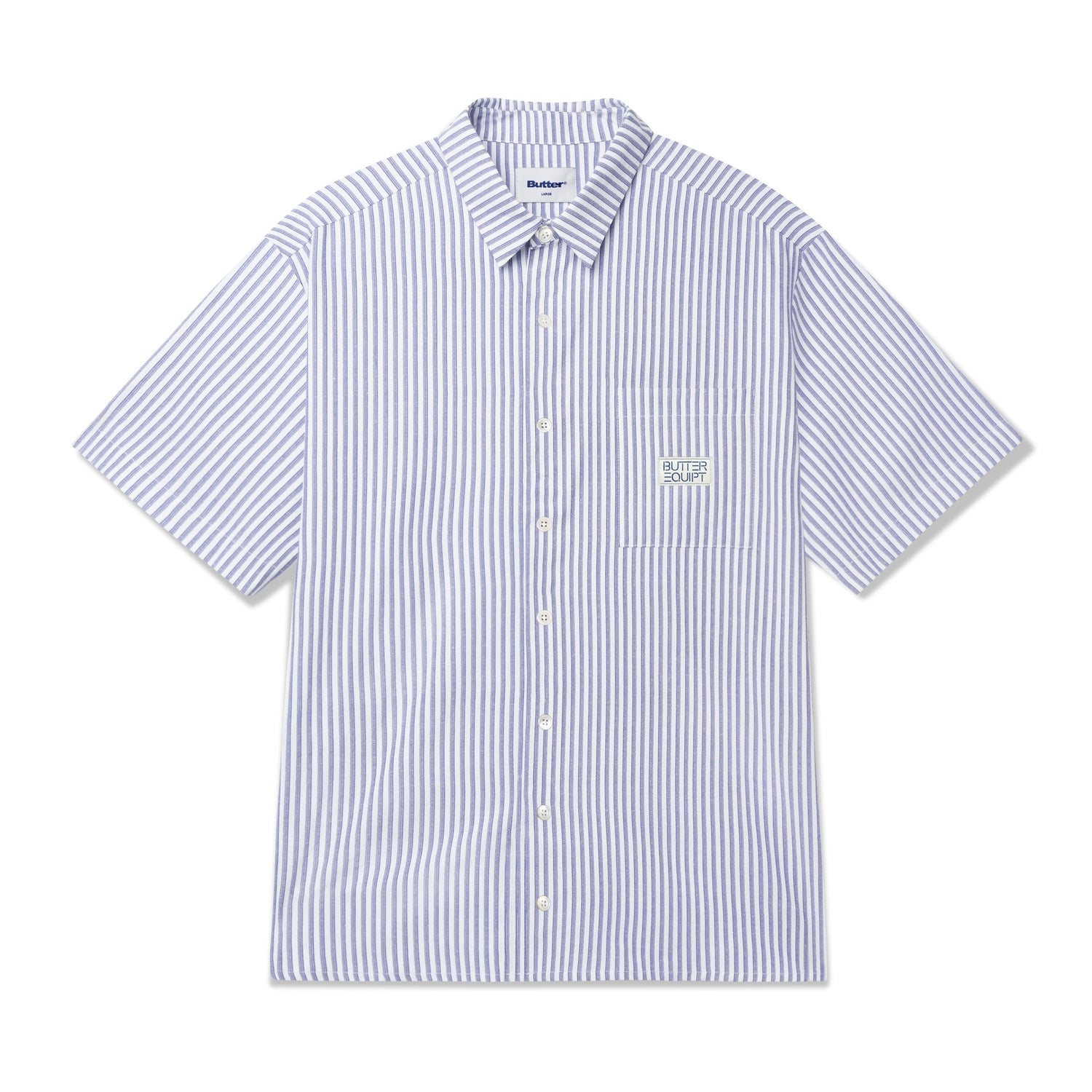 Hickory S/S Shirt, Blue Stripe