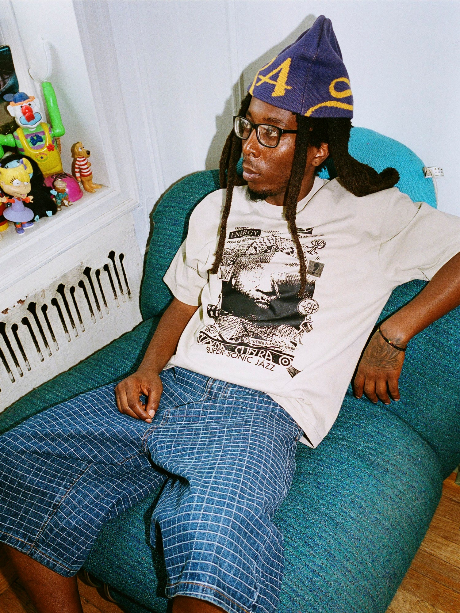 Sun Ra Skully Beanie, Wine