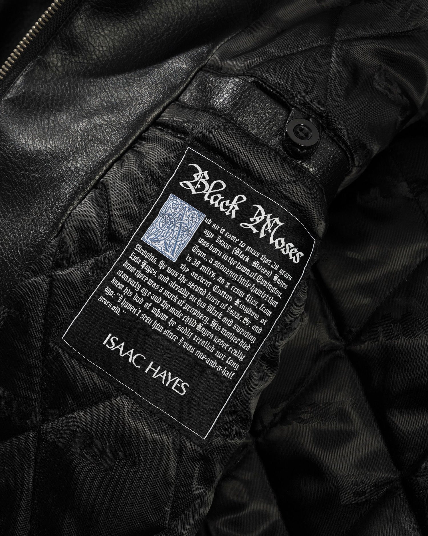 Isaac Hayes Bomber Jacket, Black