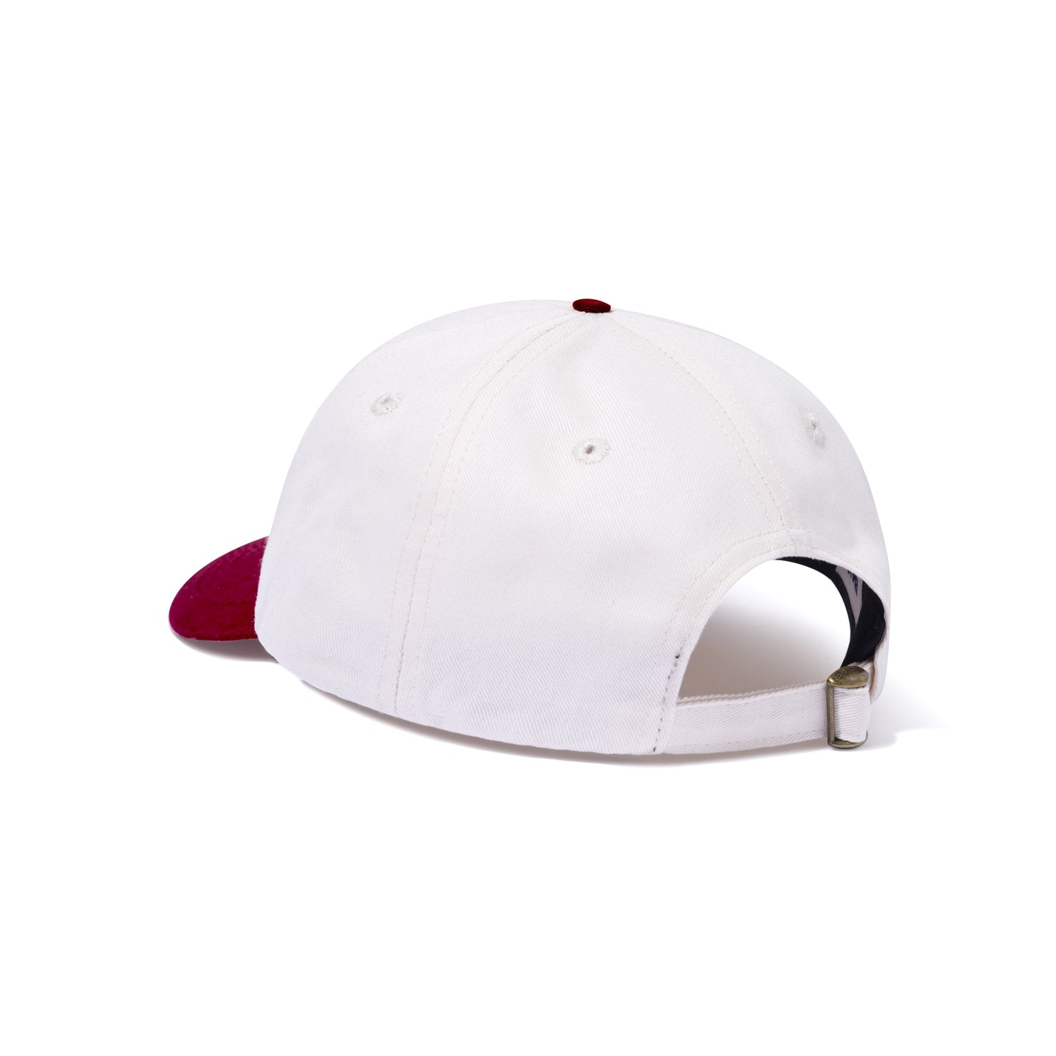 Jack Hammer 6 Panel Cap, Natural / Maroon